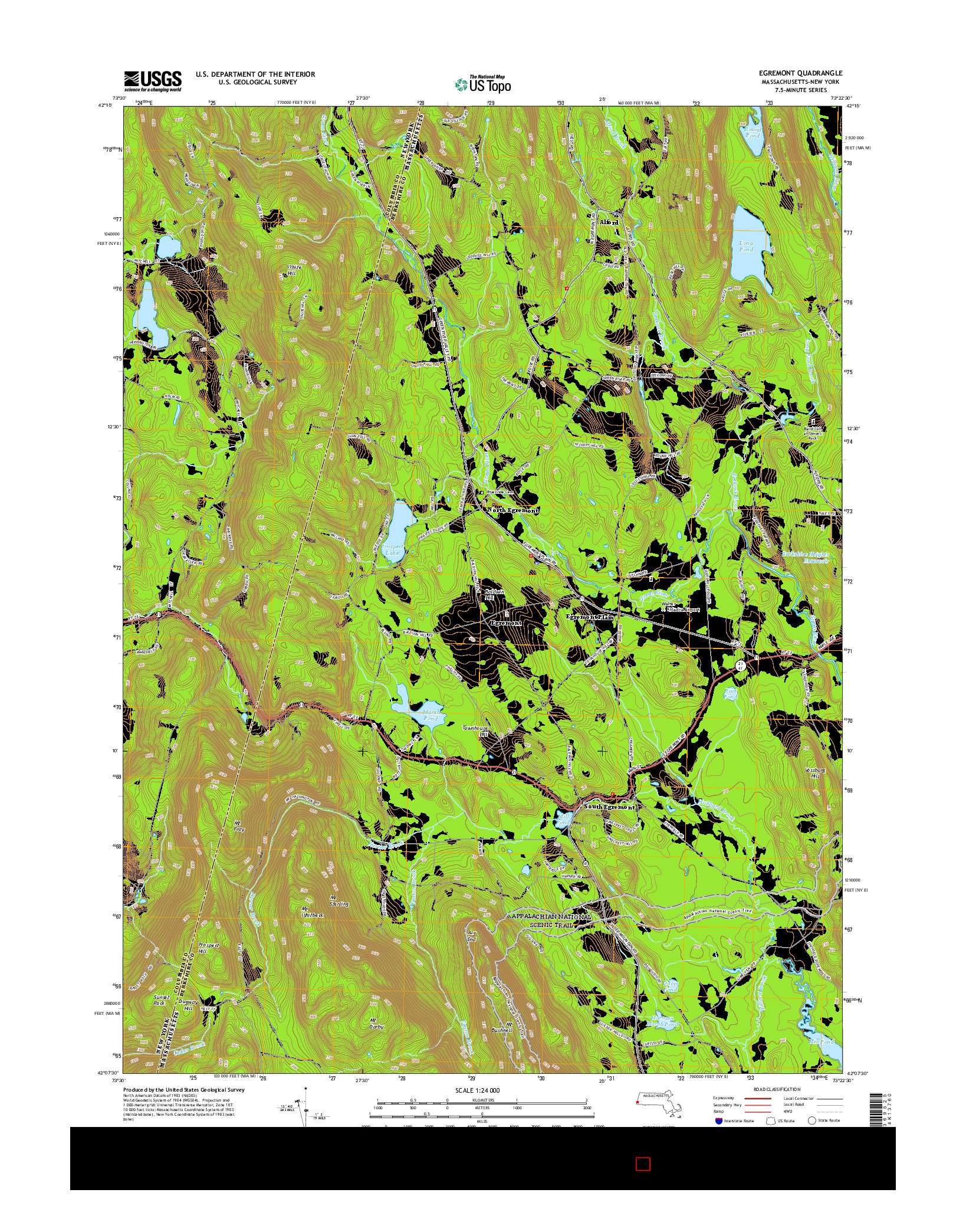 USGS US TOPO 7.5-MINUTE MAP FOR EGREMONT, MA-NY 2015