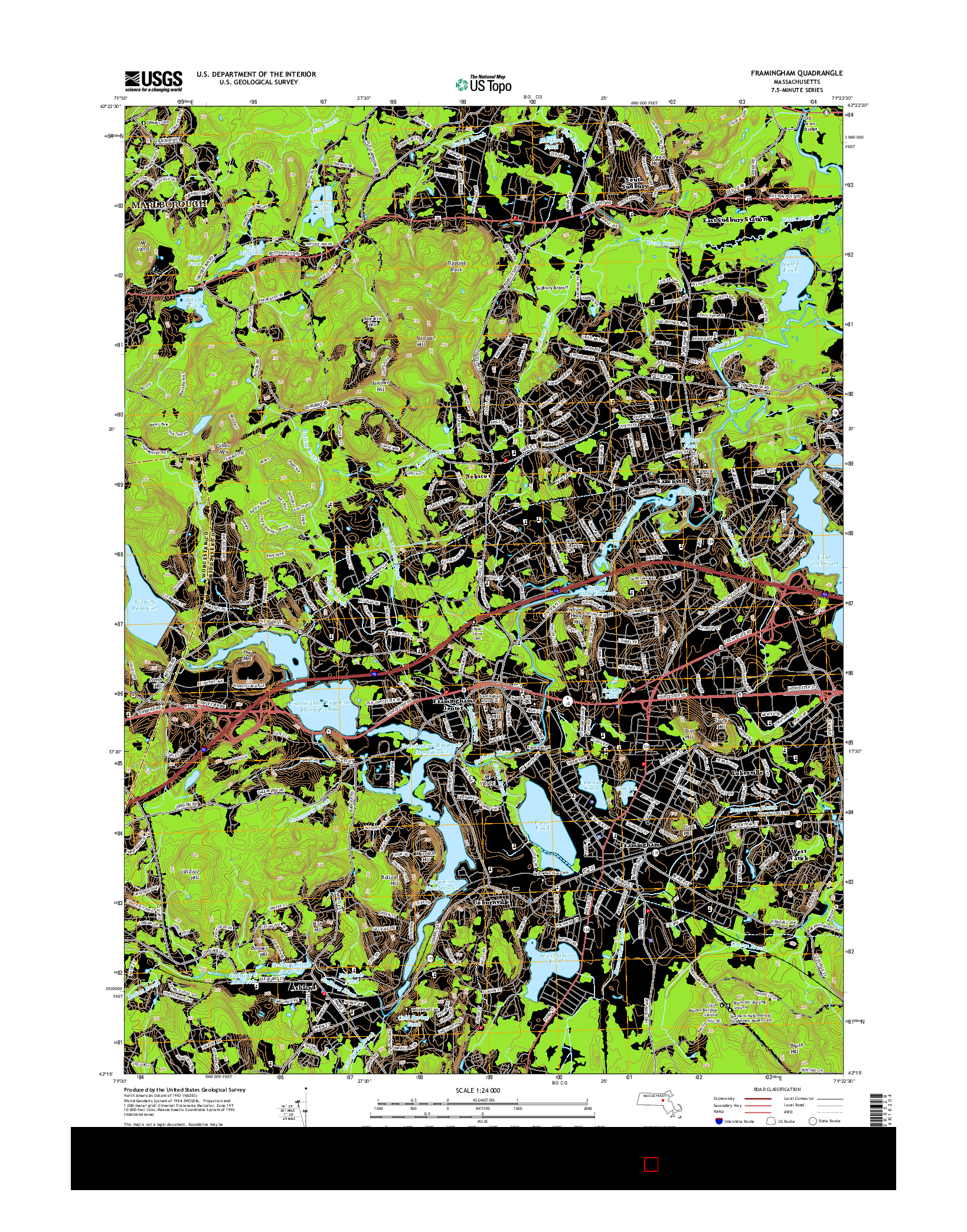 USGS US TOPO 7.5-MINUTE MAP FOR FRAMINGHAM, MA 2015