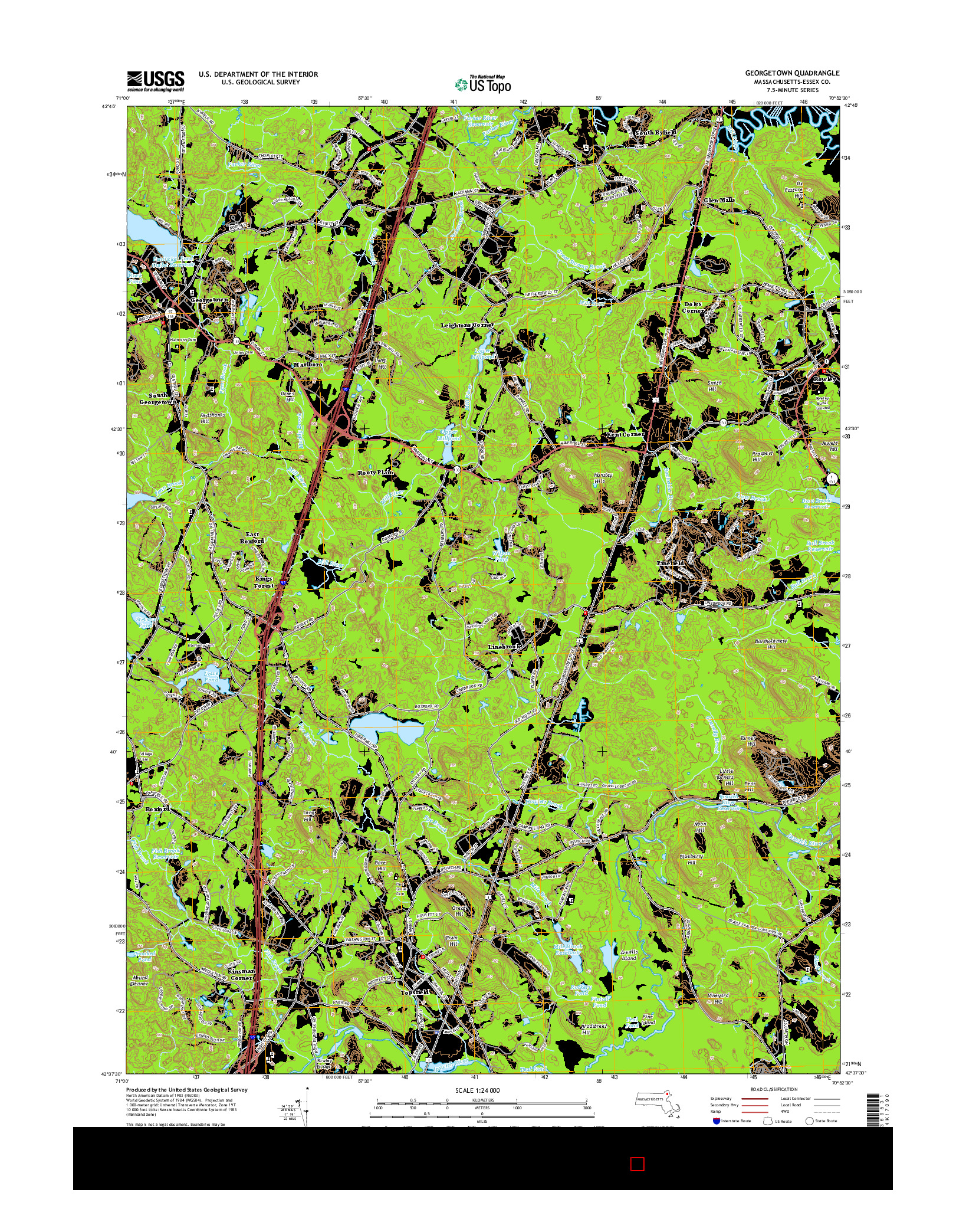 USGS US TOPO 7.5-MINUTE MAP FOR GEORGETOWN, MA 2015