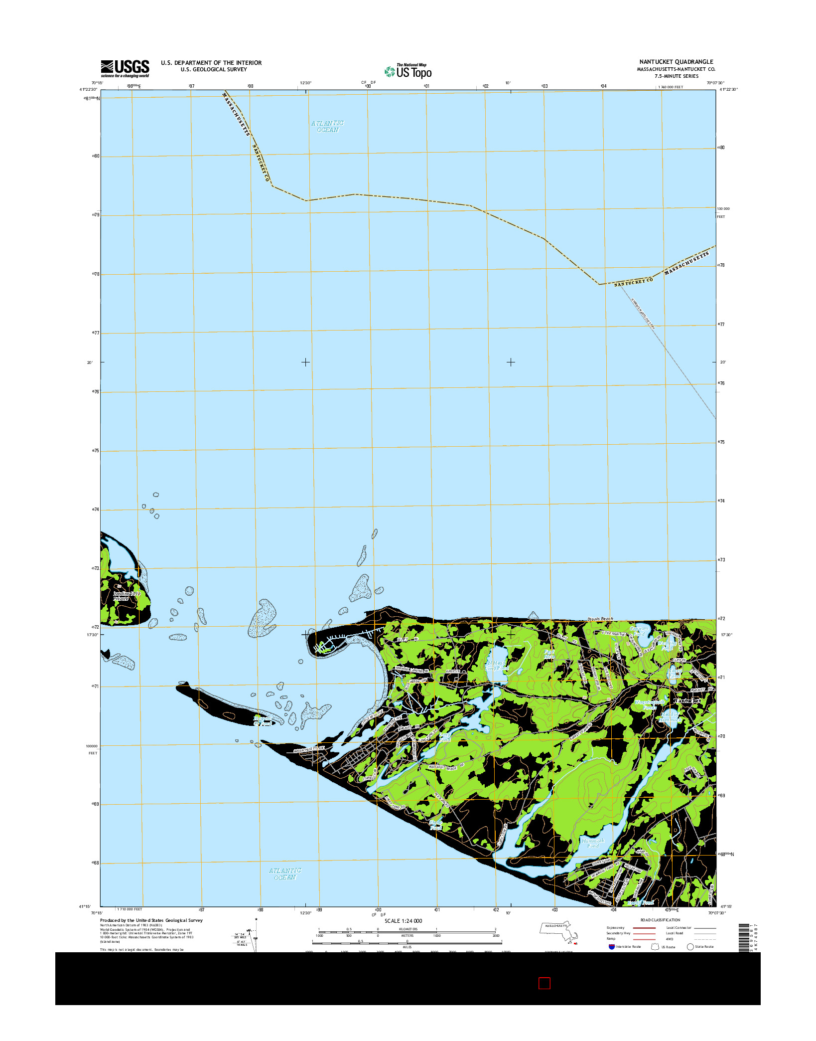 USGS US TOPO 7.5-MINUTE MAP FOR NANTUCKET, MA 2015