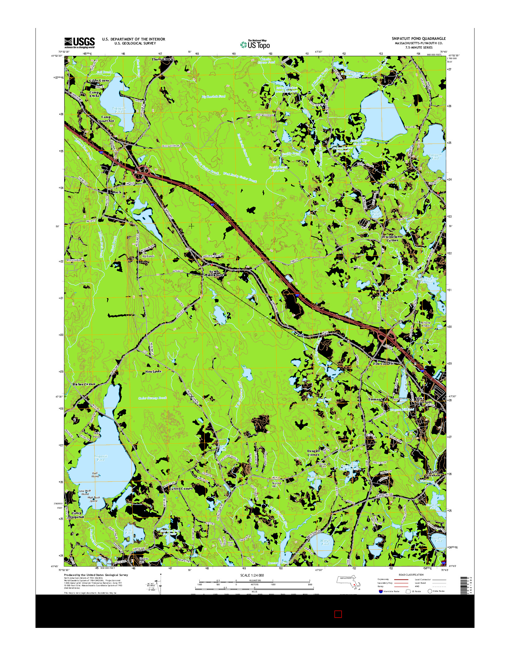 USGS US TOPO 7.5-MINUTE MAP FOR SNIPATUIT POND, MA 2015