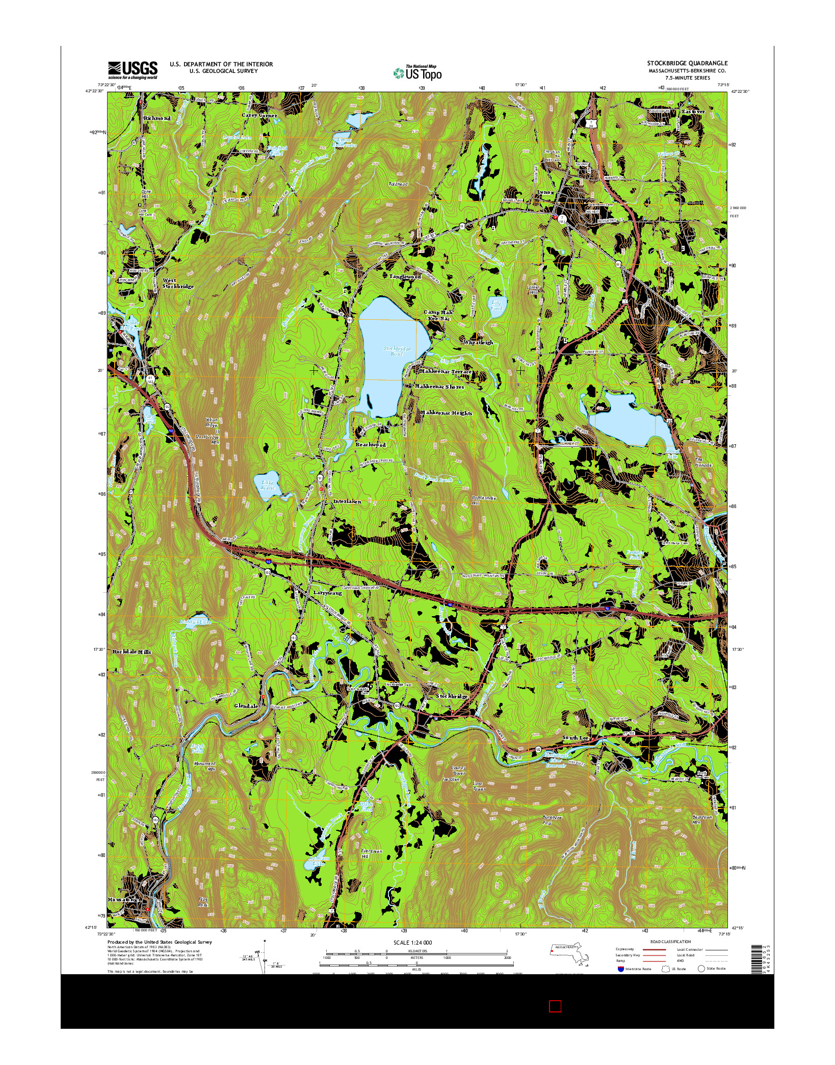 USGS US TOPO 7.5-MINUTE MAP FOR STOCKBRIDGE, MA 2015