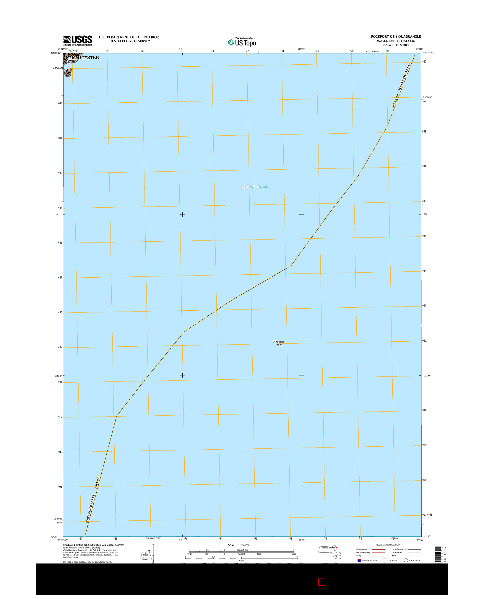 USGS US TOPO 7.5-MINUTE MAP FOR ROCKPORT OE S, MA 2015