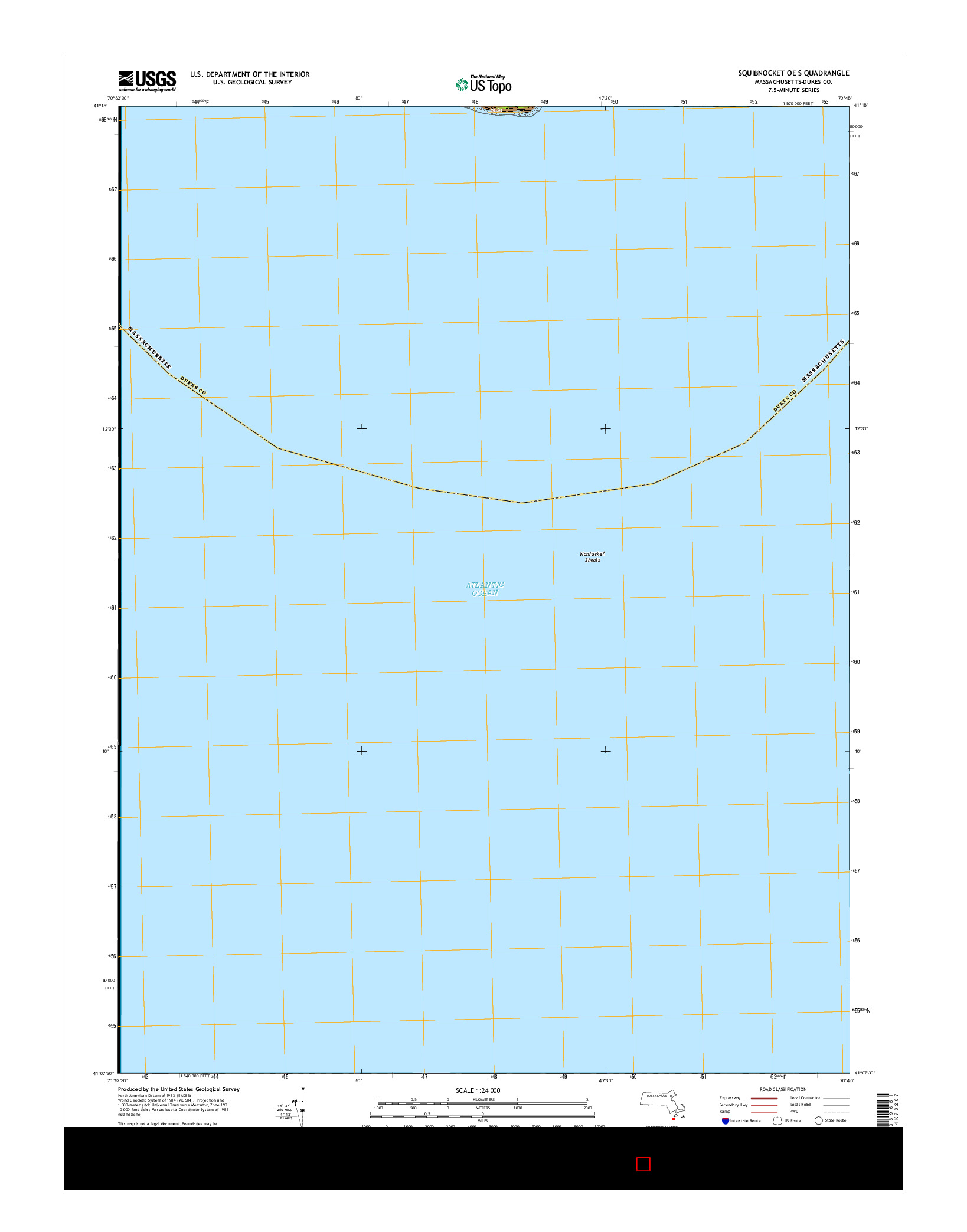 USGS US TOPO 7.5-MINUTE MAP FOR SQUIBNOCKET OE S, MA 2015