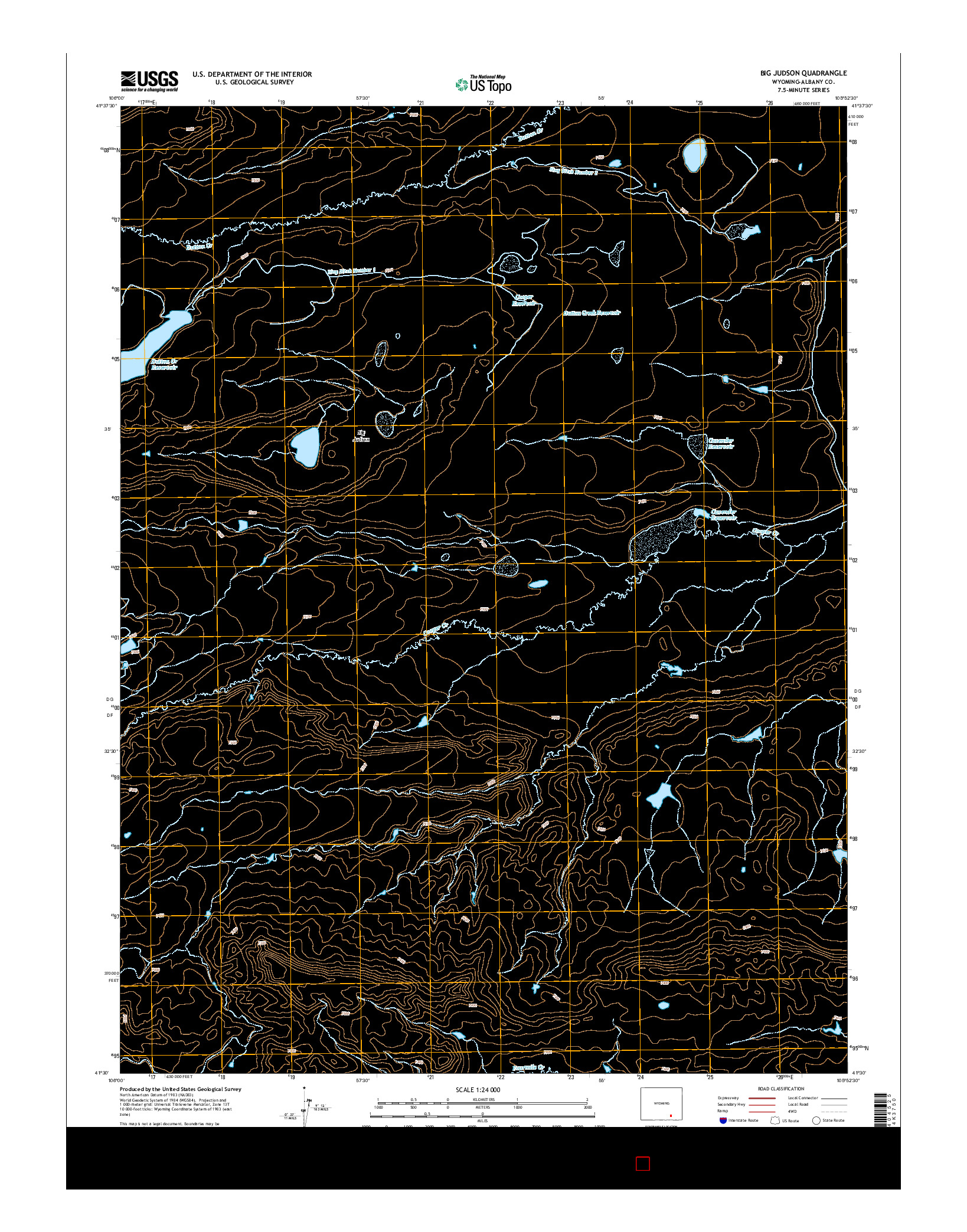 USGS US TOPO 7.5-MINUTE MAP FOR BIG JUDSON, WY 2015