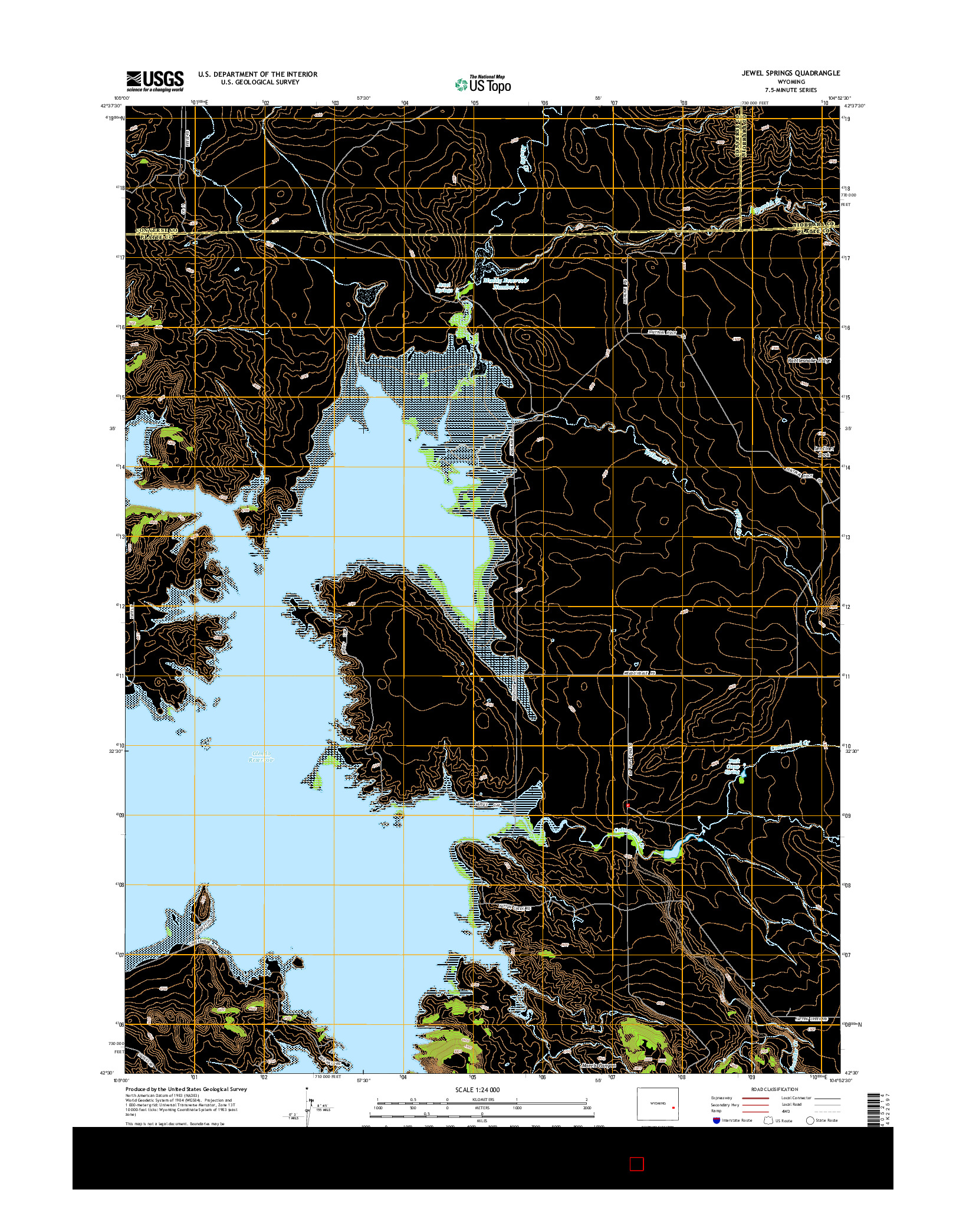 USGS US TOPO 7.5-MINUTE MAP FOR JEWEL SPRINGS, WY 2015