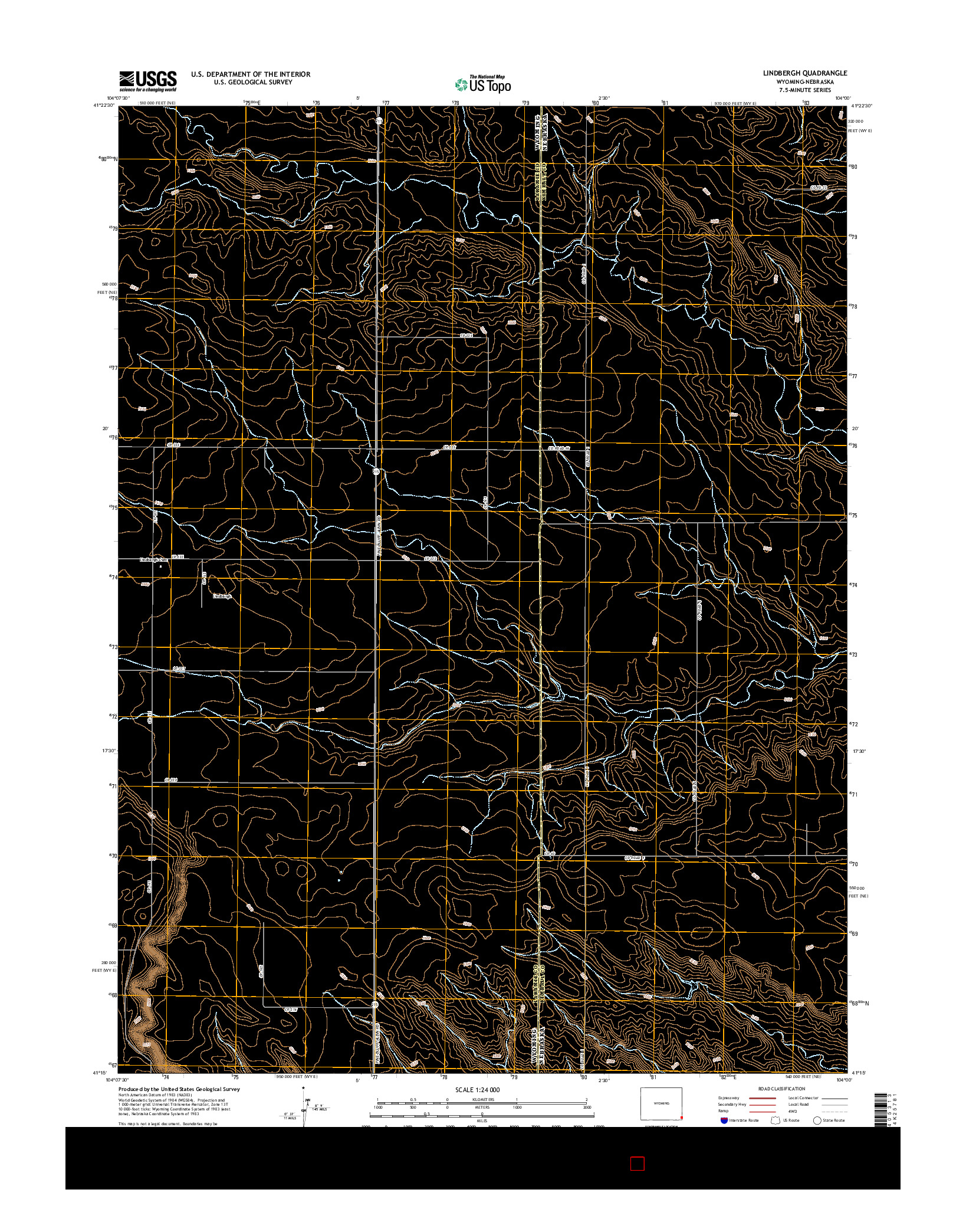 USGS US TOPO 7.5-MINUTE MAP FOR LINDBERGH, WY-NE 2015