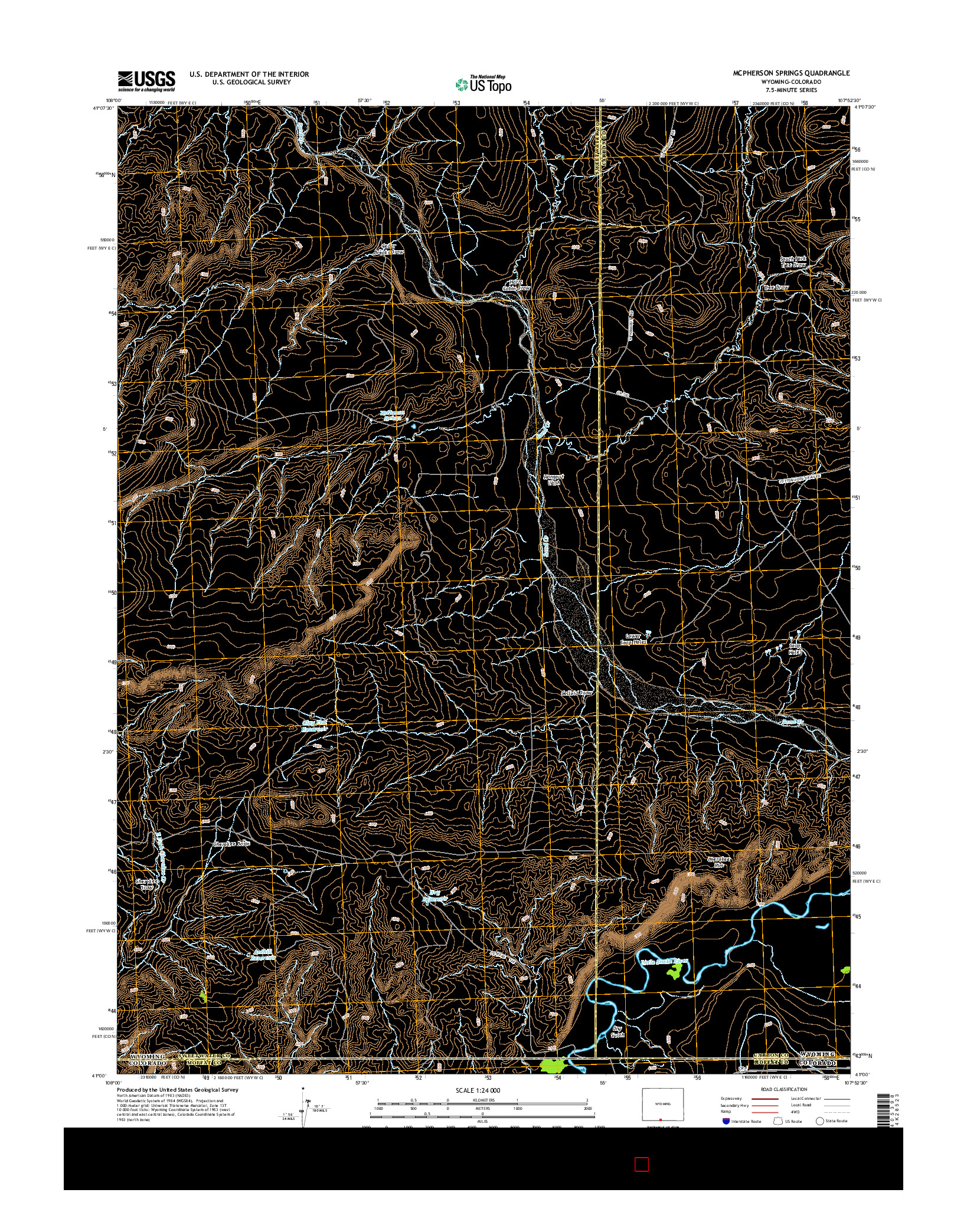 USGS US TOPO 7.5-MINUTE MAP FOR MCPHERSON SPRINGS, WY-CO 2015