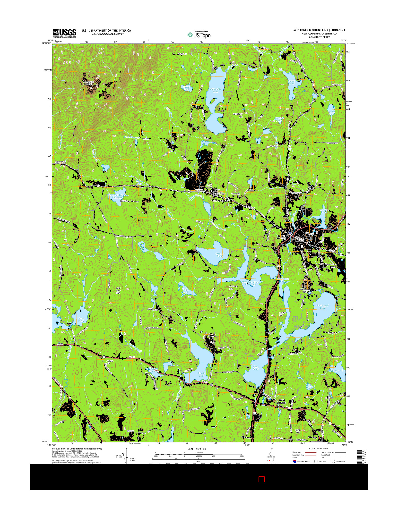 USGS US TOPO 7.5-MINUTE MAP FOR MONADNOCK MOUNTAIN, NH 2015