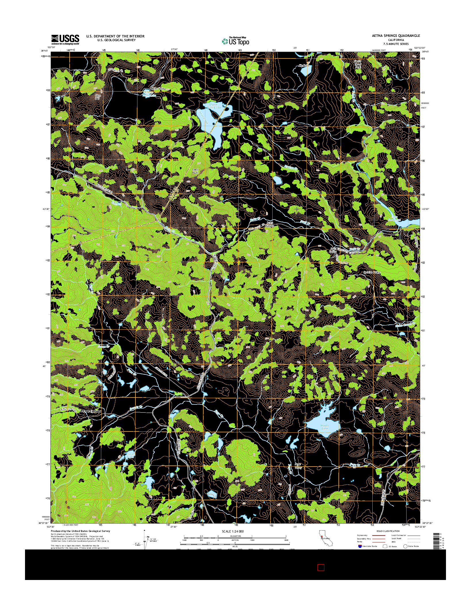 USGS US TOPO 7.5-MINUTE MAP FOR AETNA SPRINGS, CA 2015