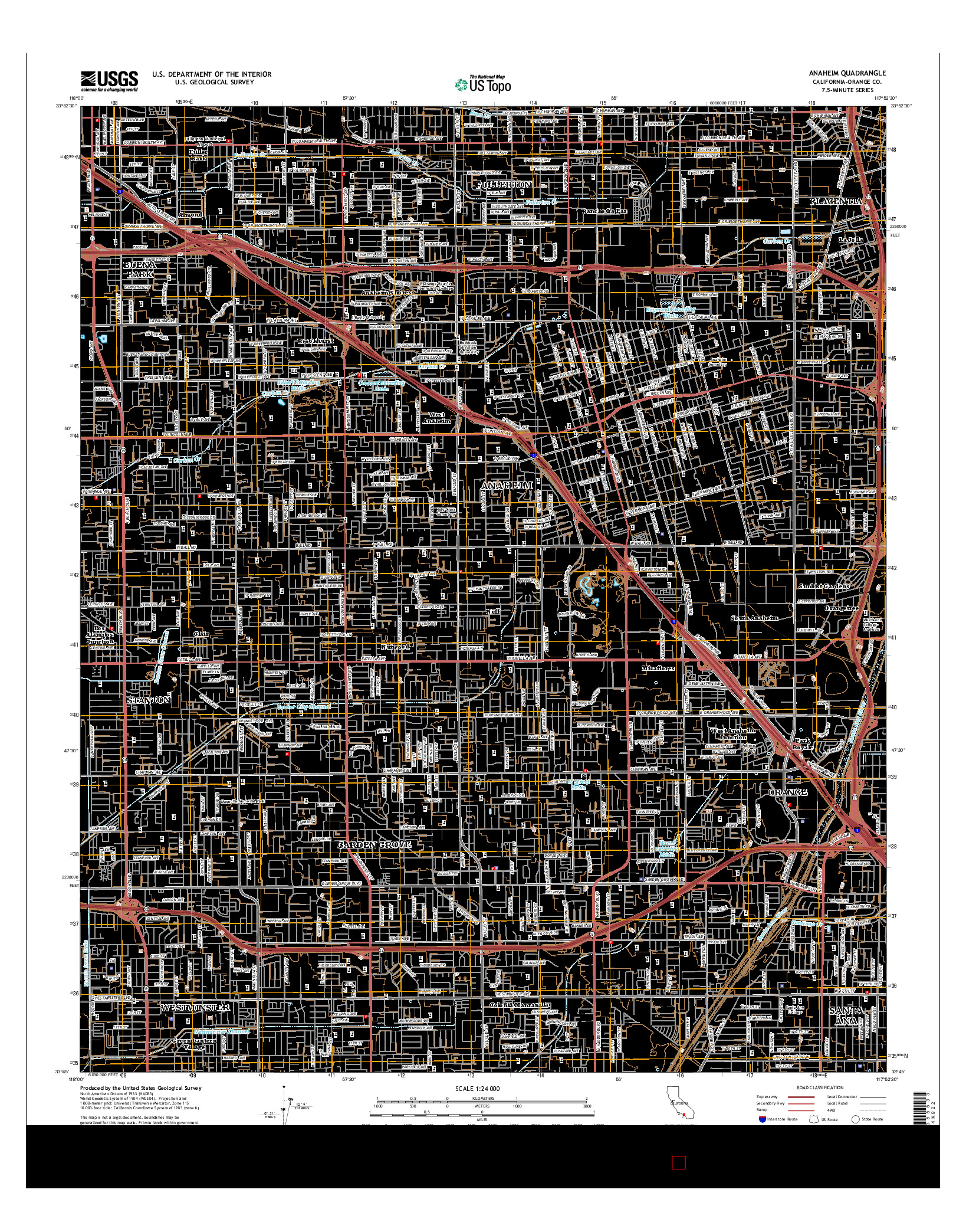 USGS US TOPO 7.5-MINUTE MAP FOR ANAHEIM, CA 2015