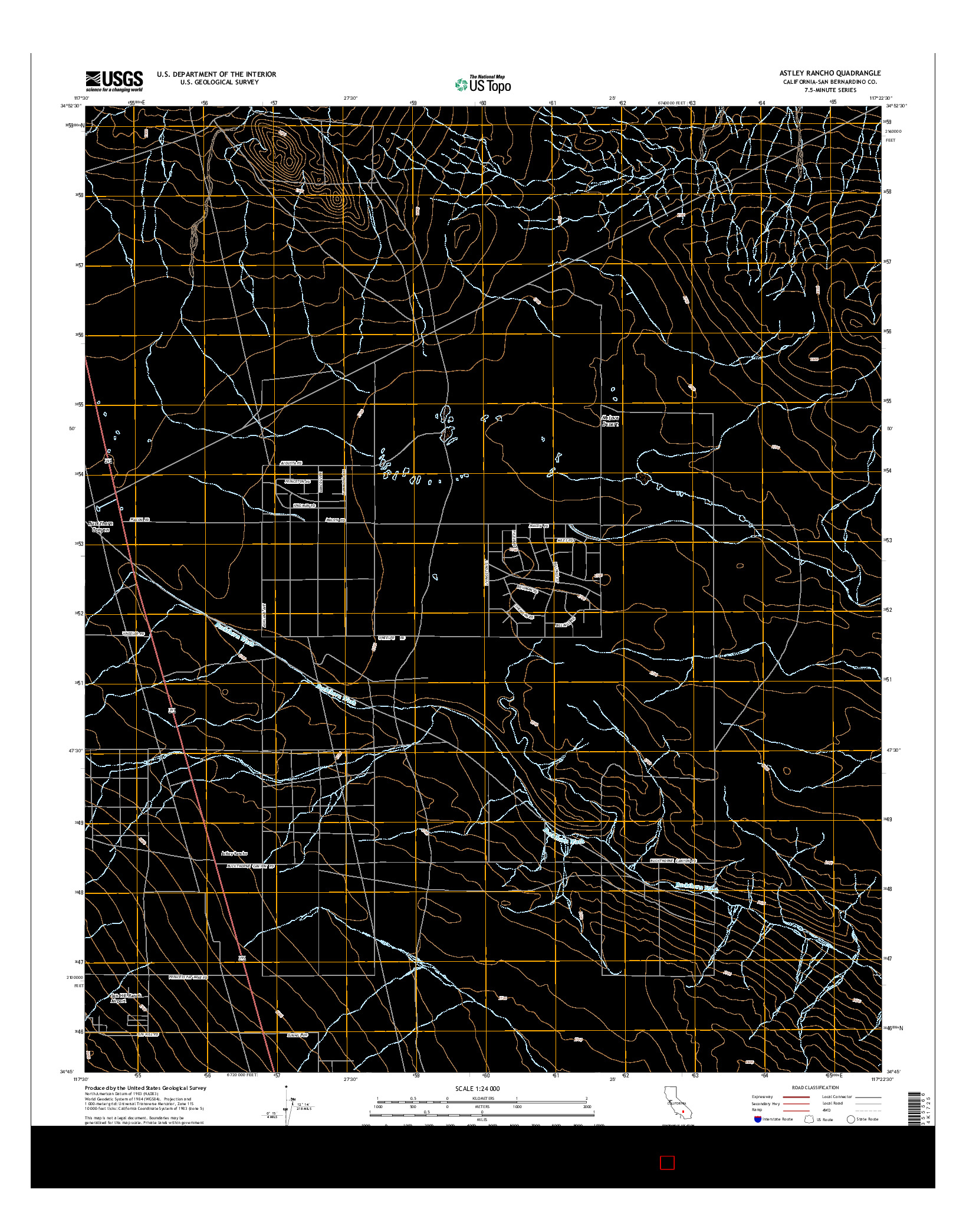 USGS US TOPO 7.5-MINUTE MAP FOR ASTLEY RANCHO, CA 2015