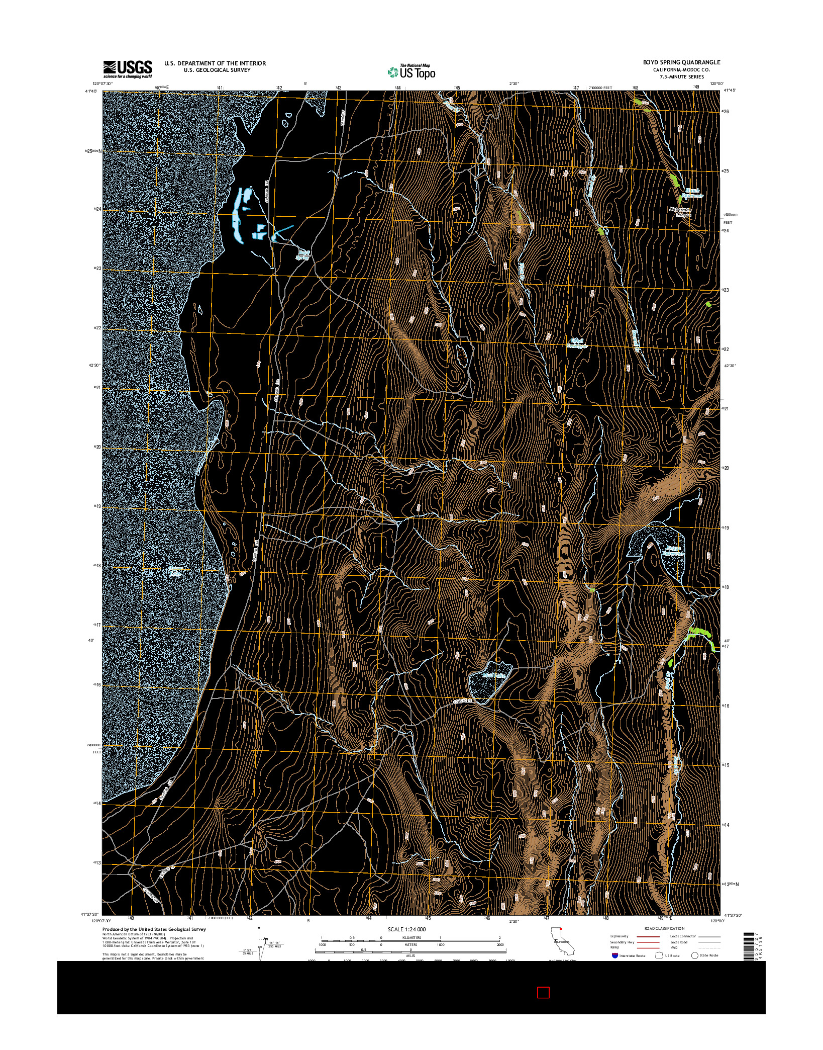 USGS US TOPO 7.5-MINUTE MAP FOR BOYD SPRING, CA 2015