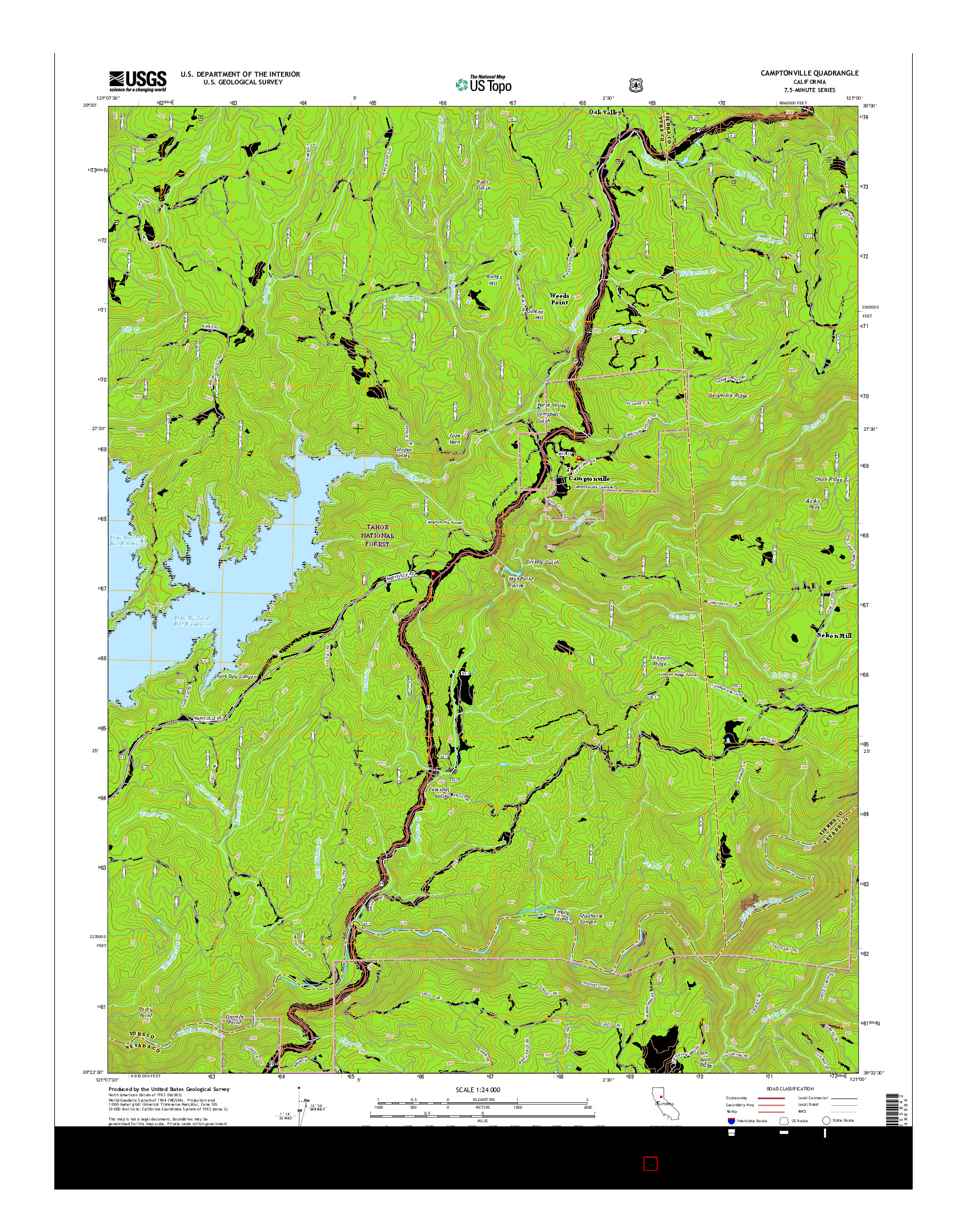 USGS US TOPO 7.5-MINUTE MAP FOR CAMPTONVILLE, CA 2015