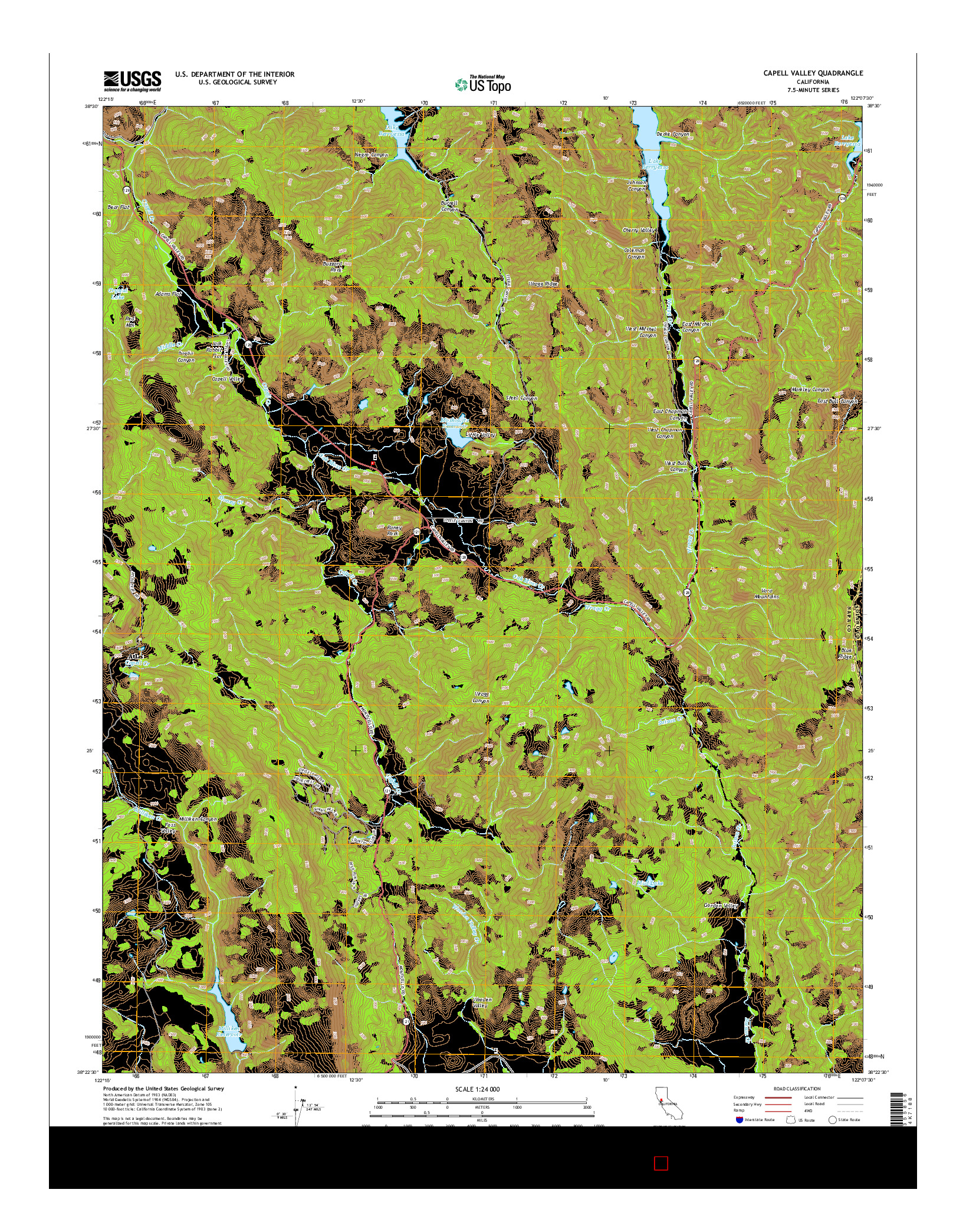 USGS US TOPO 7.5-MINUTE MAP FOR CAPELL VALLEY, CA 2015