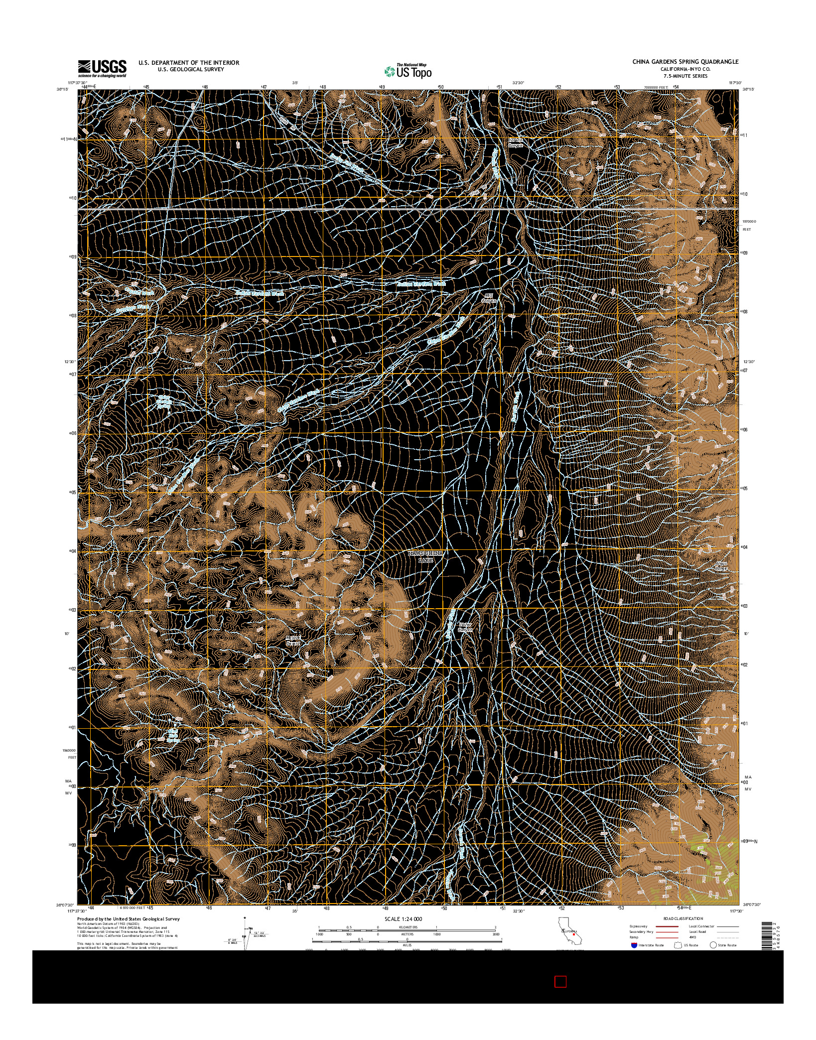 USGS US TOPO 7.5-MINUTE MAP FOR CHINA GARDENS SPRING, CA 2015