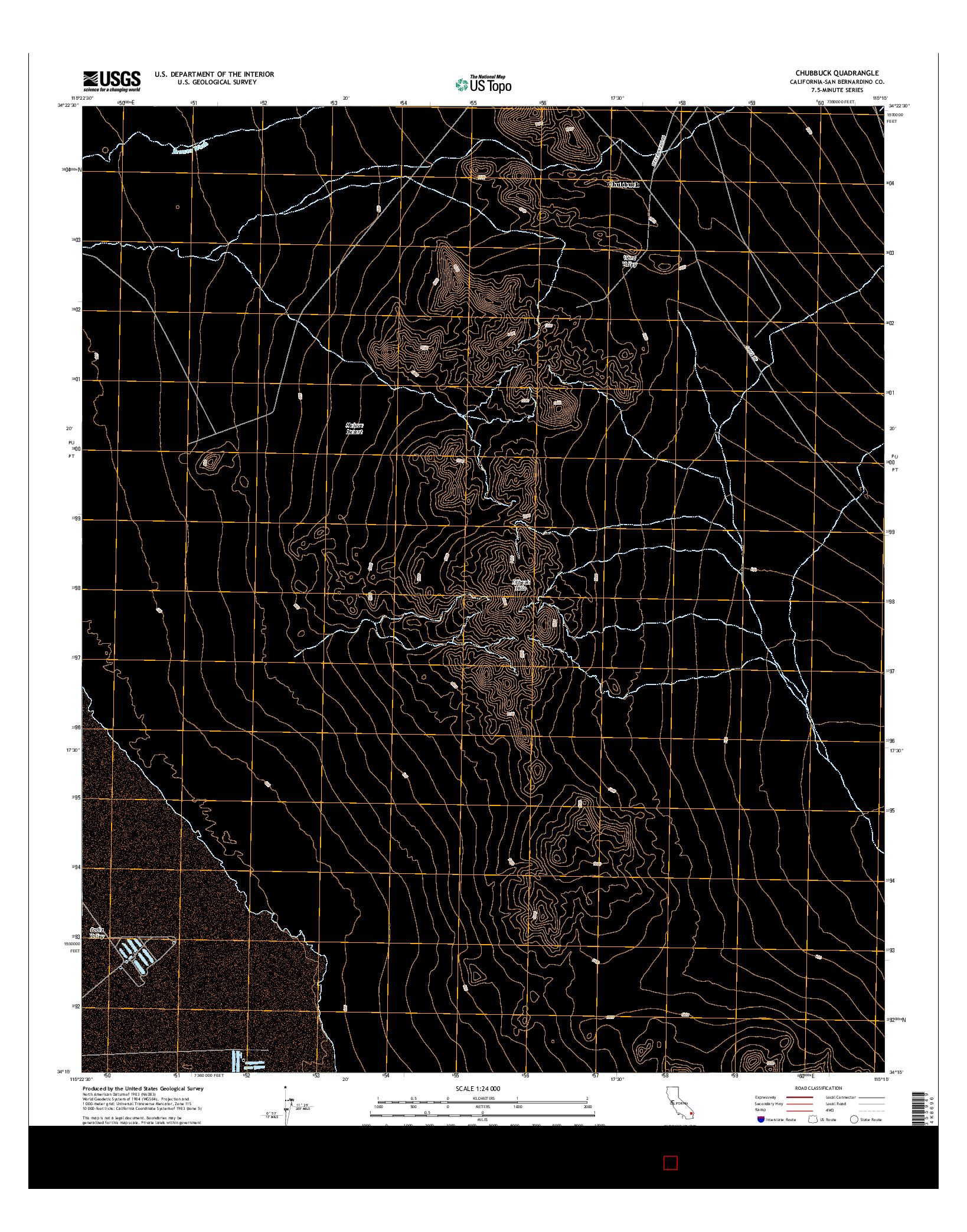 USGS US TOPO 7.5-MINUTE MAP FOR CHUBBUCK, CA 2015