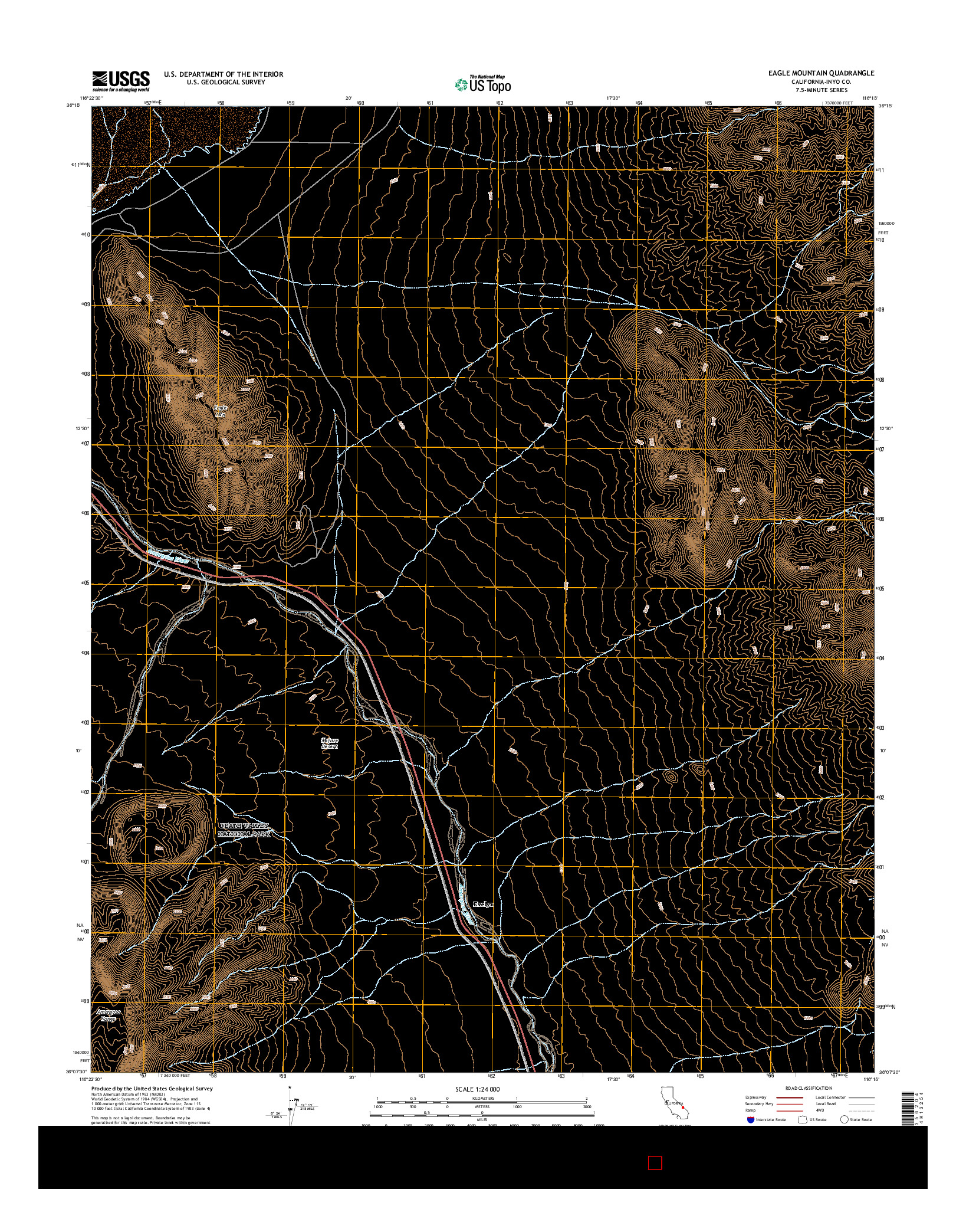 USGS US TOPO 7.5-MINUTE MAP FOR EAGLE MOUNTAIN, CA 2015