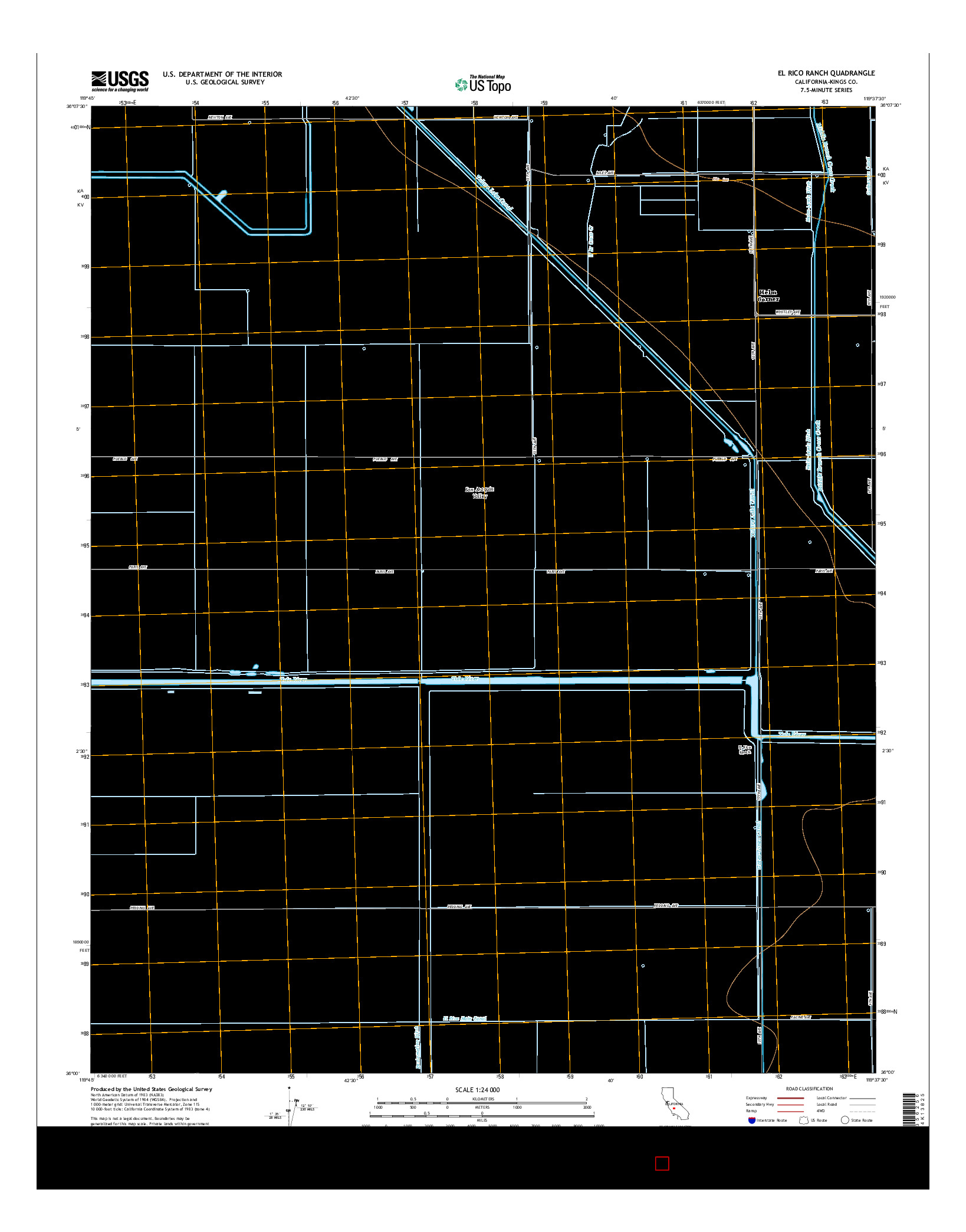 USGS US TOPO 7.5-MINUTE MAP FOR EL RICO RANCH, CA 2015