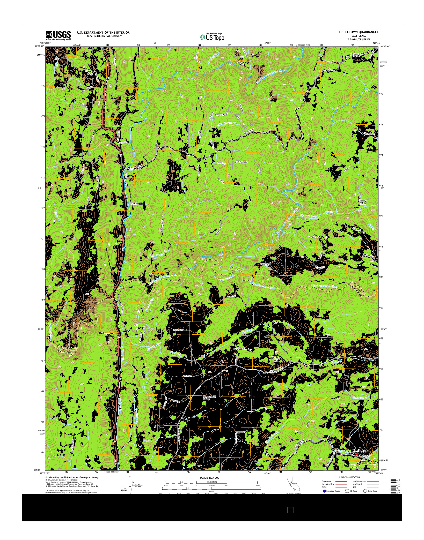 USGS US TOPO 7.5-MINUTE MAP FOR FIDDLETOWN, CA 2015