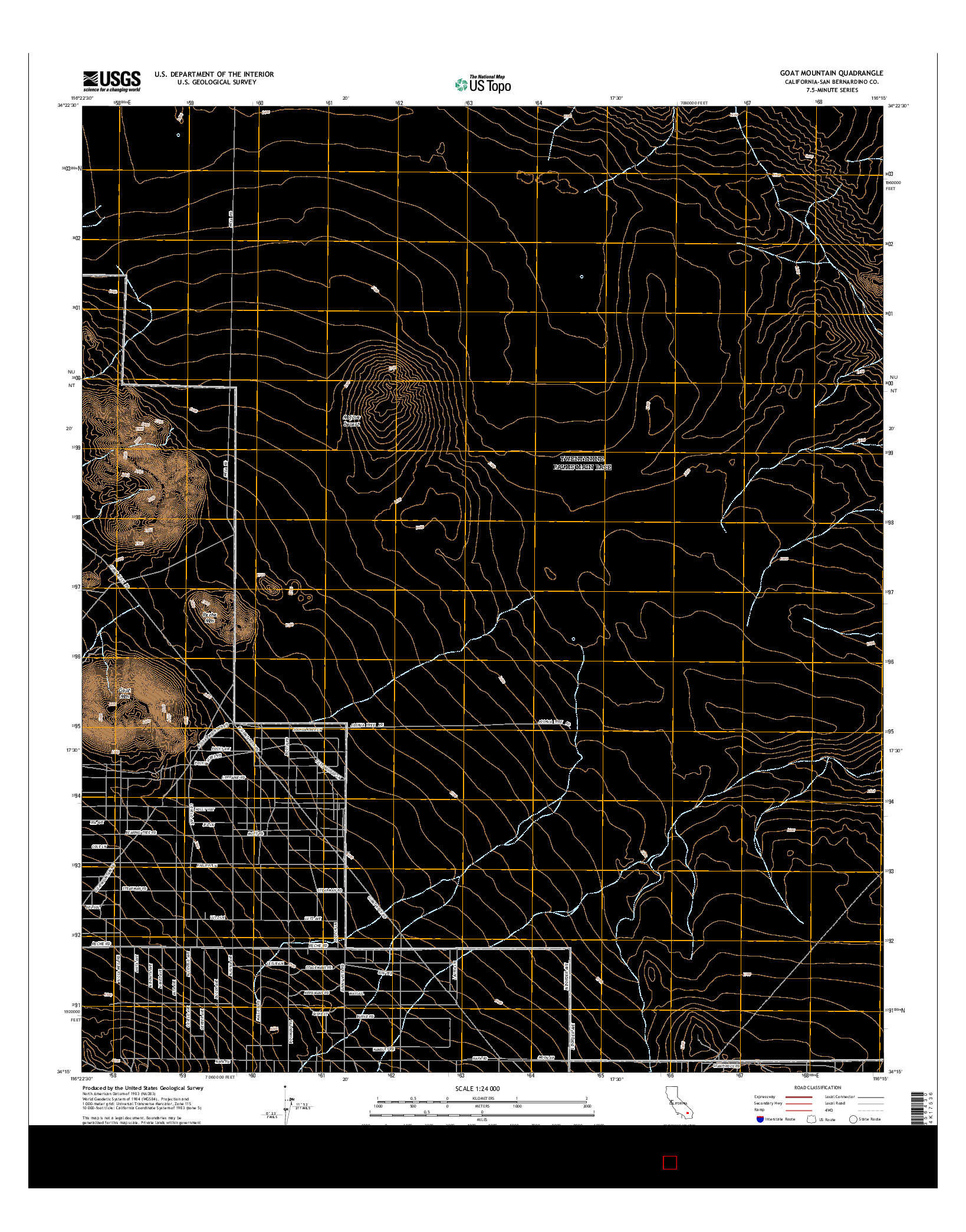 USGS US TOPO 7.5-MINUTE MAP FOR GOAT MOUNTAIN, CA 2015