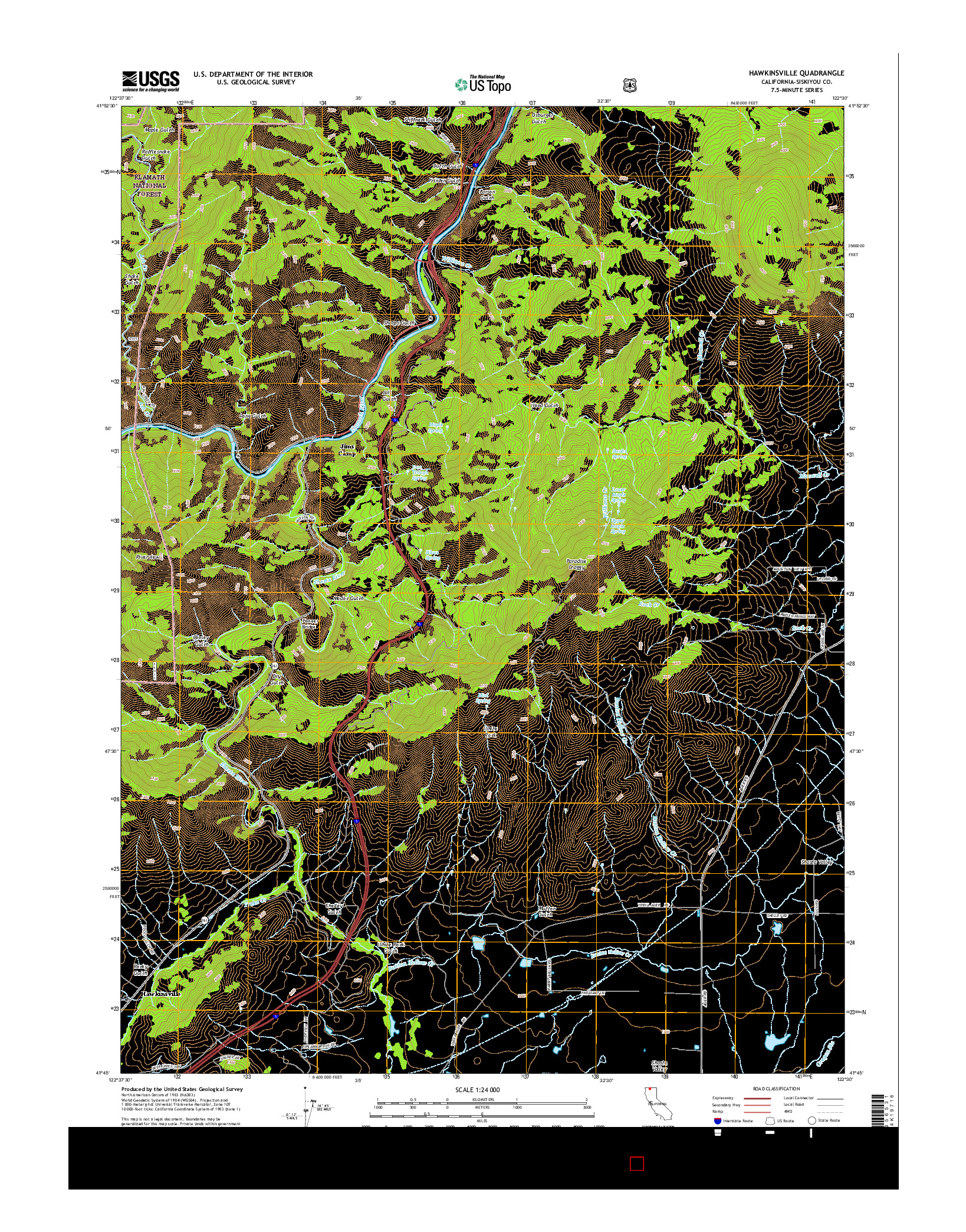 USGS US TOPO 7.5-MINUTE MAP FOR HAWKINSVILLE, CA 2015