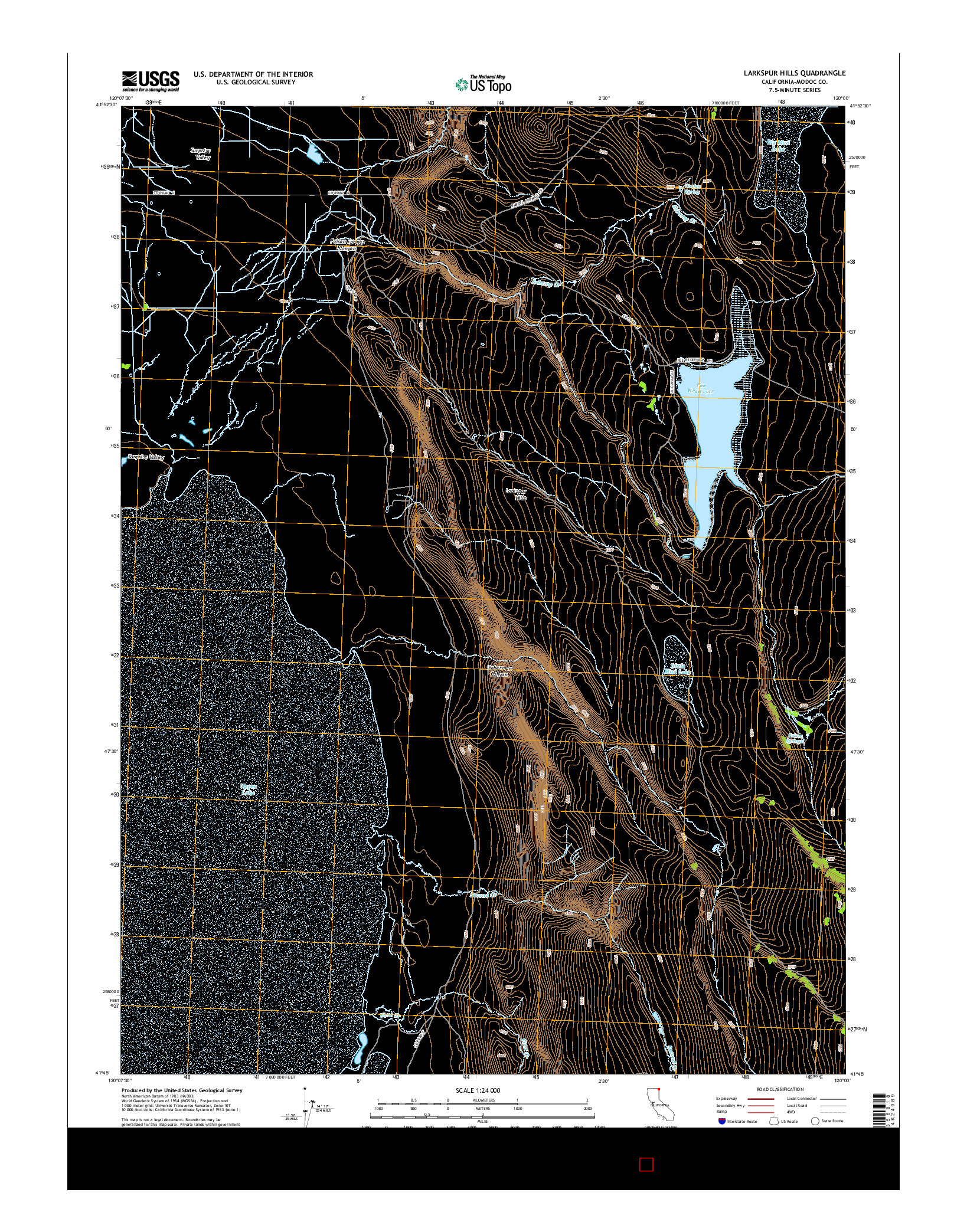 USGS US TOPO 7.5-MINUTE MAP FOR LARKSPUR HILLS, CA 2015
