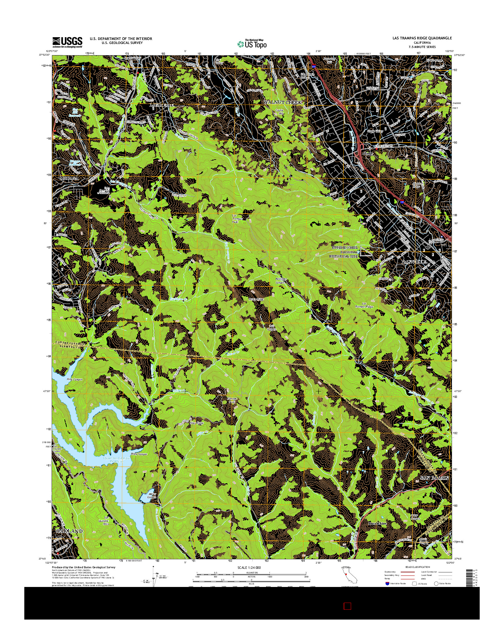 USGS US TOPO 7.5-MINUTE MAP FOR LAS TRAMPAS RIDGE, CA 2015