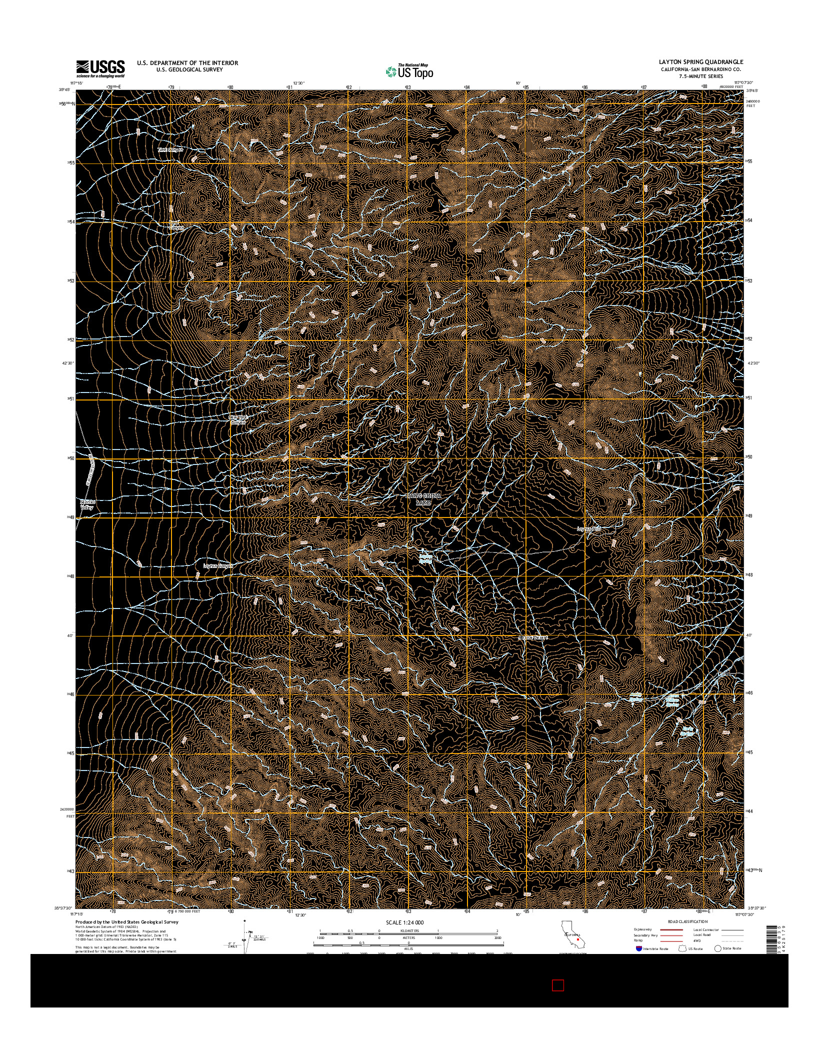 USGS US TOPO 7.5-MINUTE MAP FOR LAYTON SPRING, CA 2015