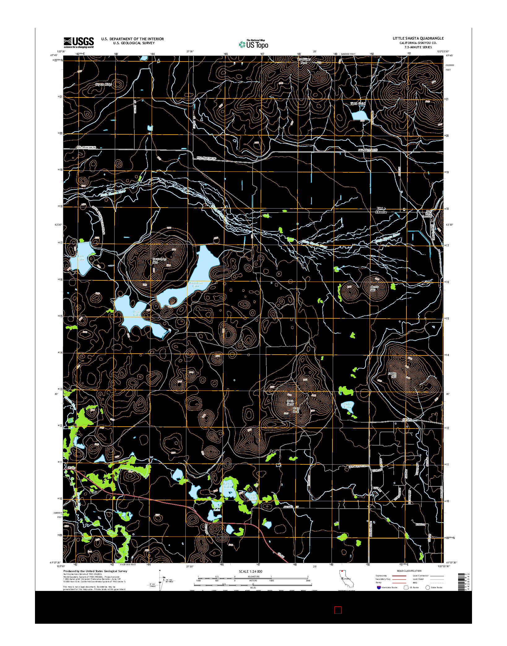 USGS US TOPO 7.5-MINUTE MAP FOR LITTLE SHASTA, CA 2015