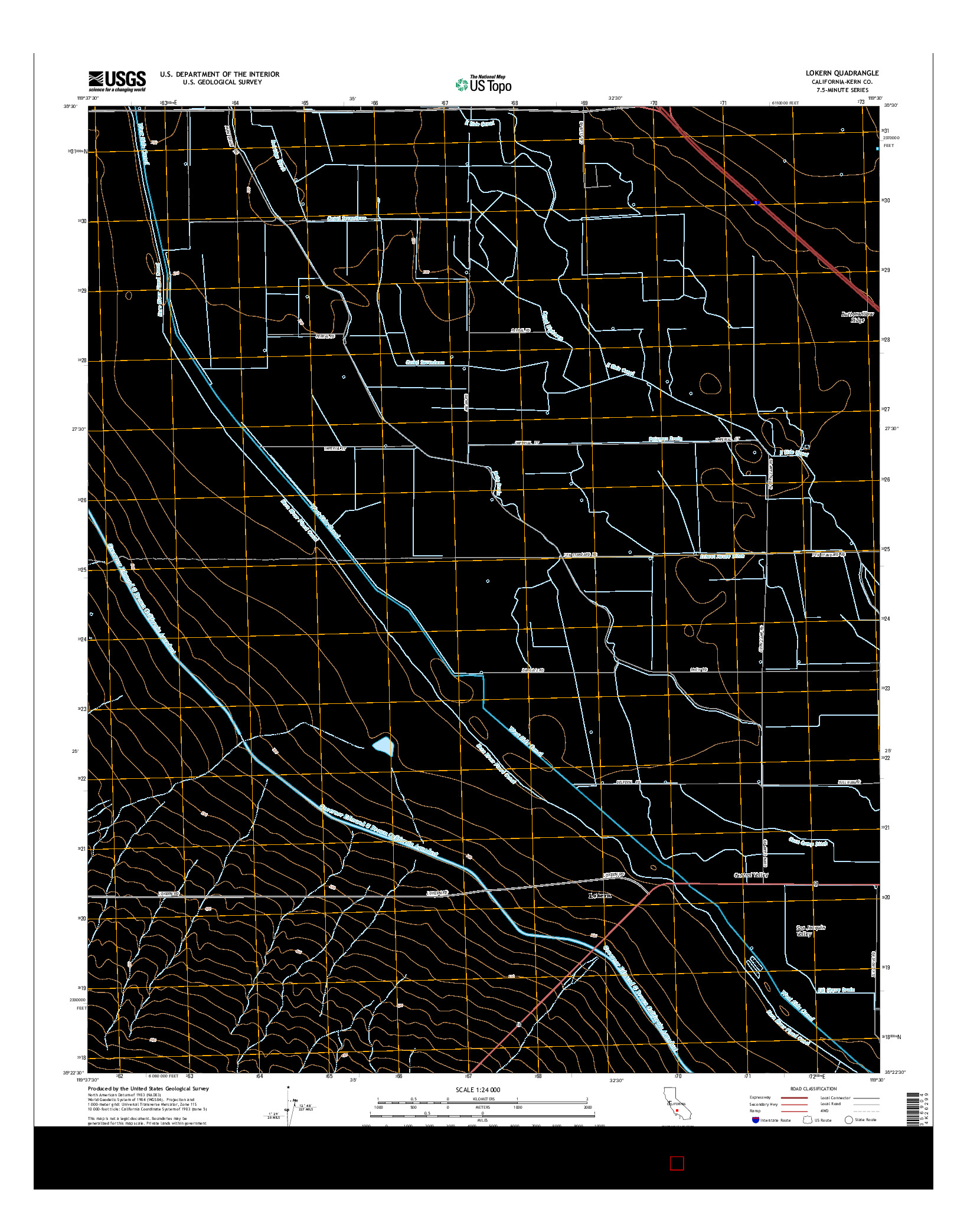 USGS US TOPO 7.5-MINUTE MAP FOR LOKERN, CA 2015