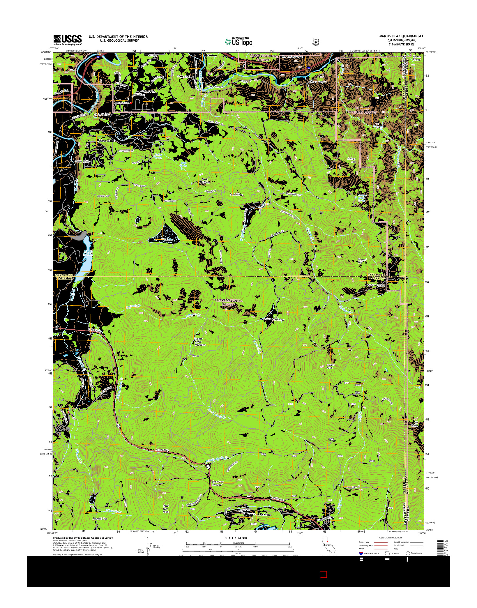 USGS US TOPO 7.5-MINUTE MAP FOR MARTIS PEAK, CA-NV 2015