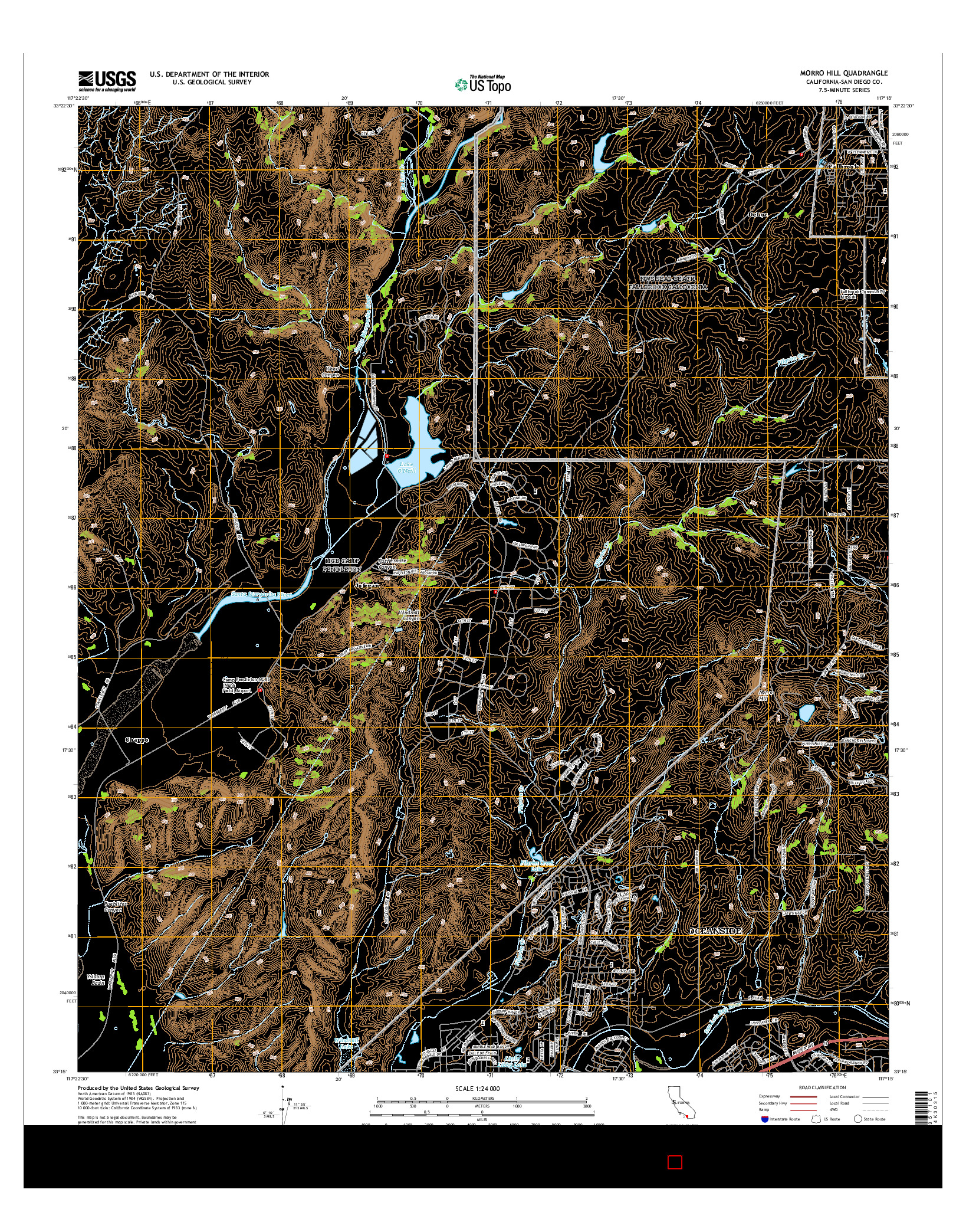 USGS US TOPO 7.5-MINUTE MAP FOR MORRO HILL, CA 2015