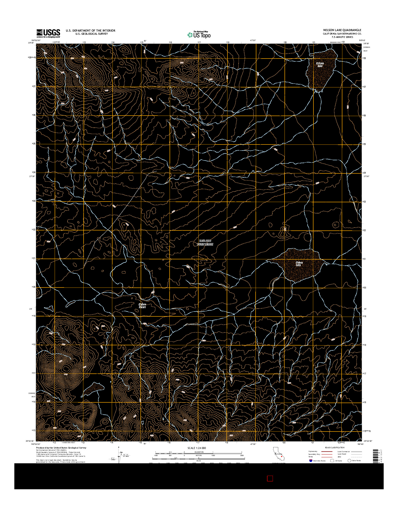 USGS US TOPO 7.5-MINUTE MAP FOR NELSON LAKE, CA 2015