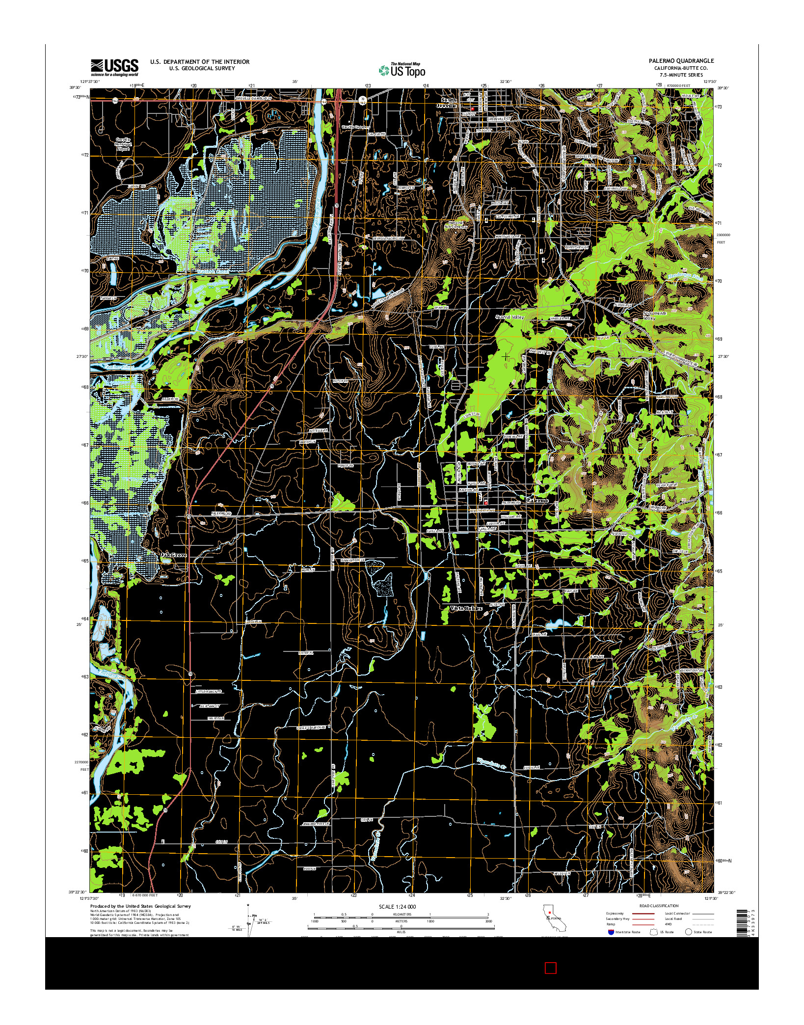 USGS US TOPO 7.5-MINUTE MAP FOR PALERMO, CA 2015