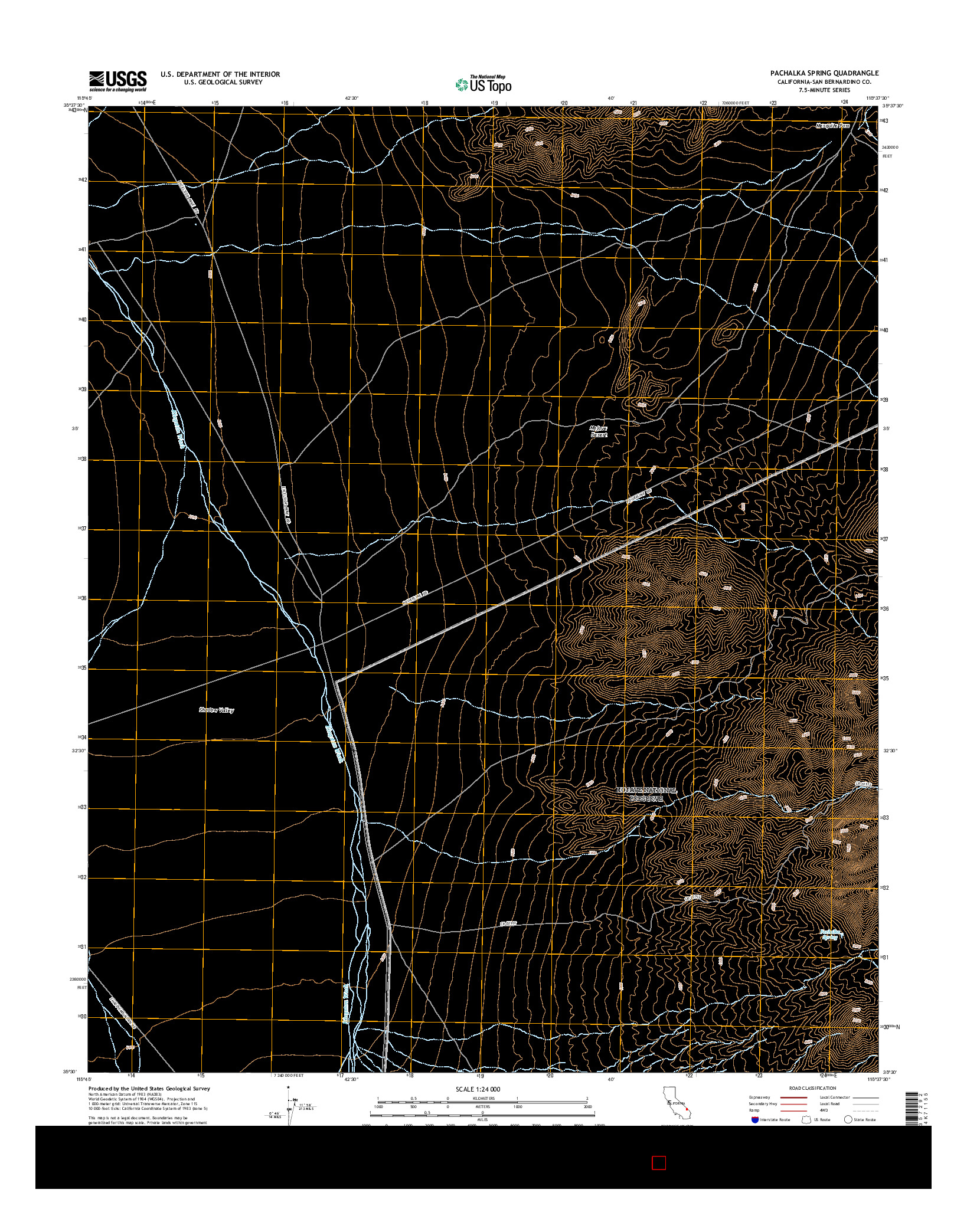 USGS US TOPO 7.5-MINUTE MAP FOR PACHALKA SPRING, CA 2015