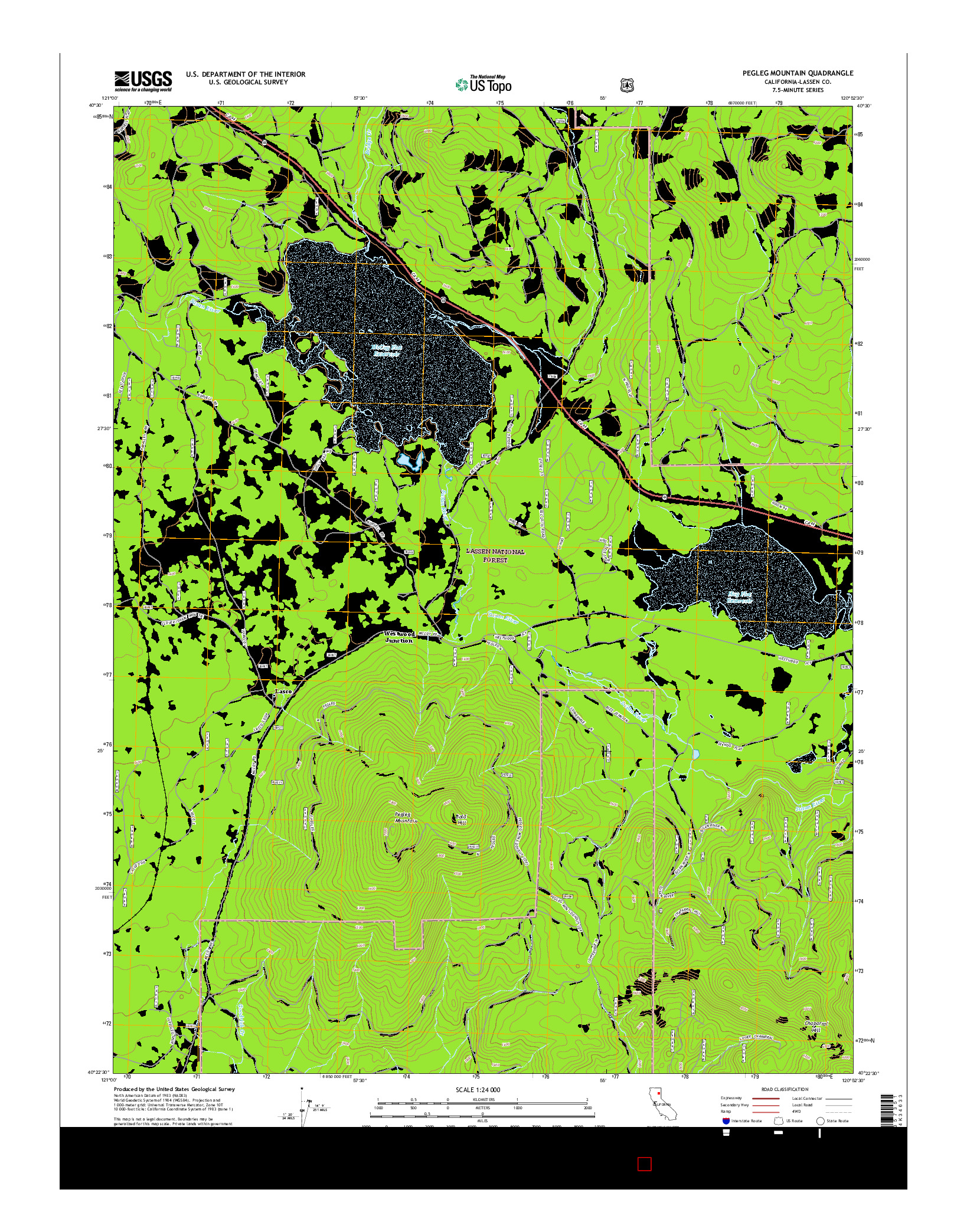 USGS US TOPO 7.5-MINUTE MAP FOR PEGLEG MOUNTAIN, CA 2015