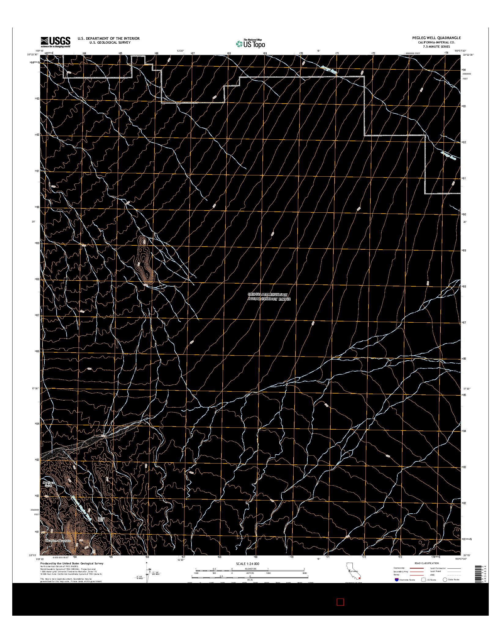 USGS US TOPO 7.5-MINUTE MAP FOR PEGLEG WELL, CA 2015