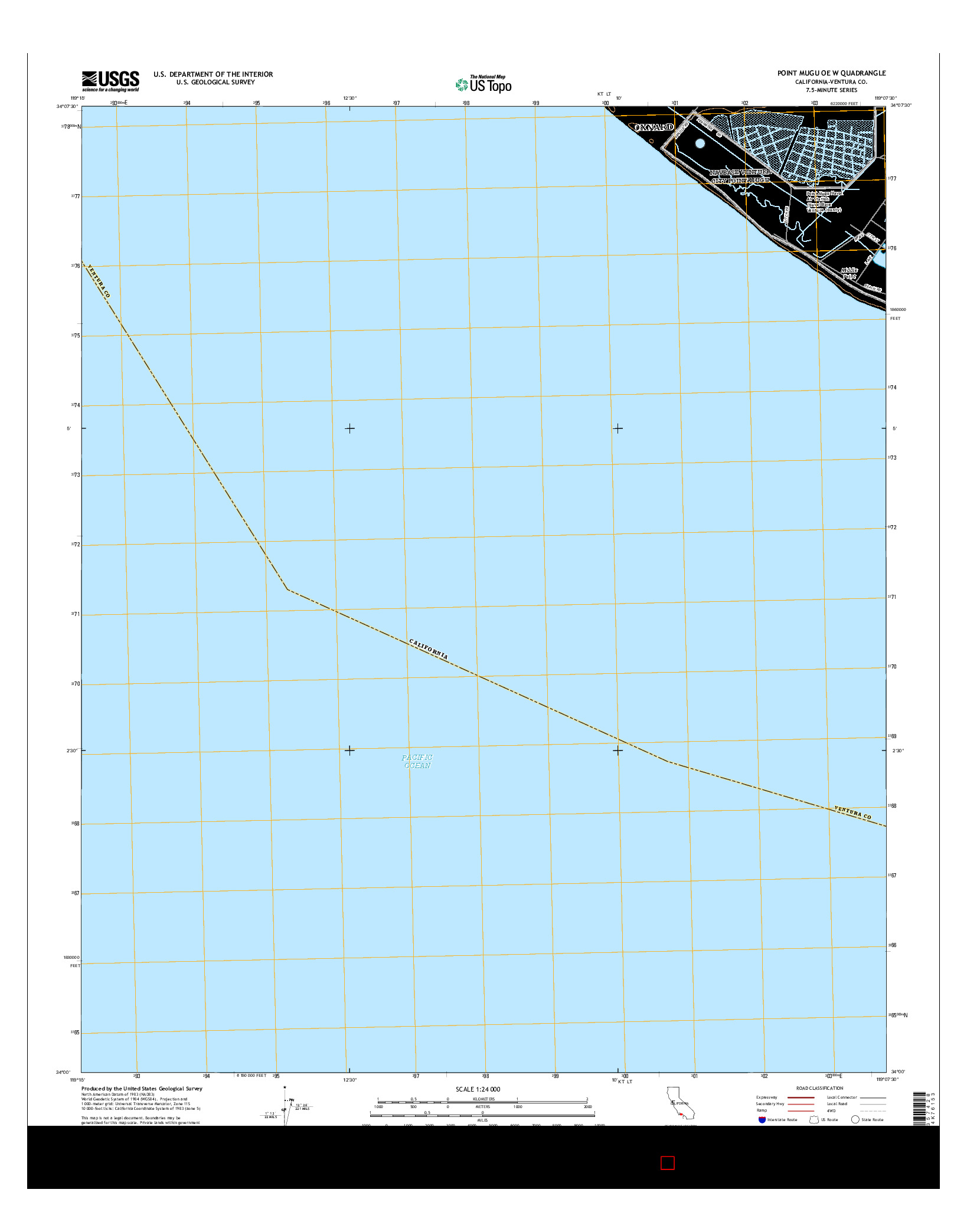 USGS US TOPO 7.5-MINUTE MAP FOR POINT MUGU OE W, CA 2015