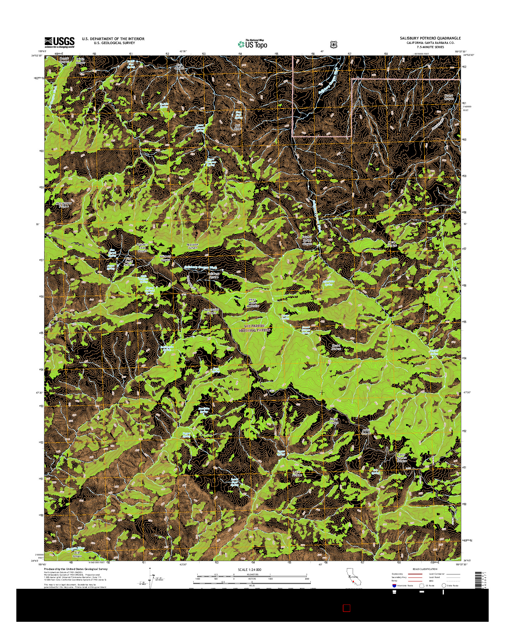 USGS US TOPO 7.5-MINUTE MAP FOR SALISBURY POTRERO, CA 2015