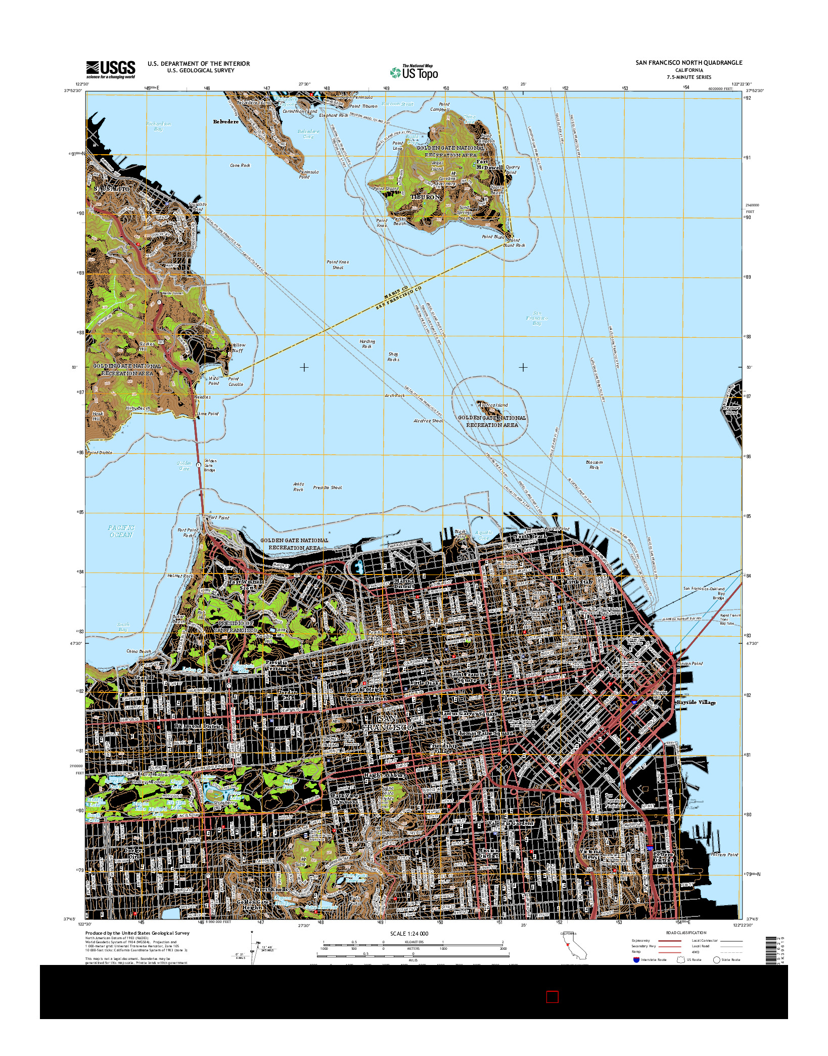 USGS US TOPO 7.5-MINUTE MAP FOR SAN FRANCISCO NORTH, CA 2015