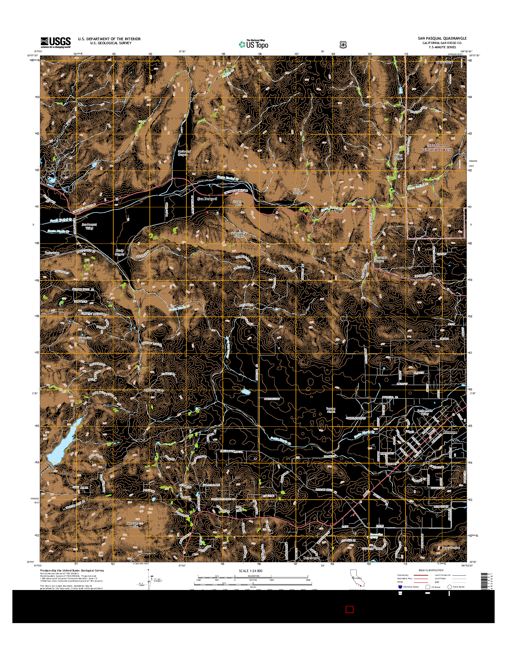 USGS US TOPO 7.5-MINUTE MAP FOR SAN PASQUAL, CA 2015