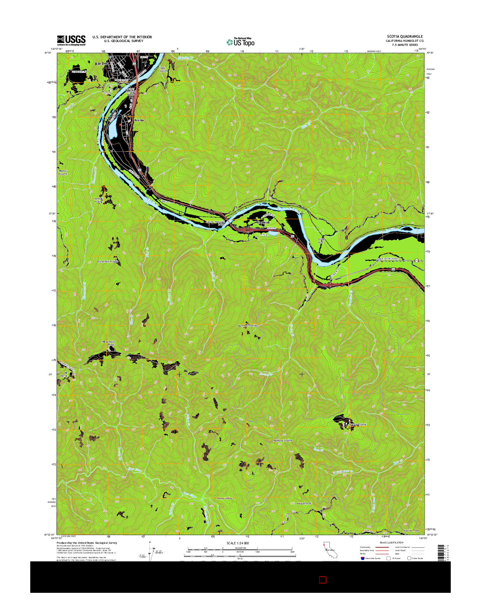 USGS US TOPO 7.5-MINUTE MAP FOR SCOTIA, CA 2015