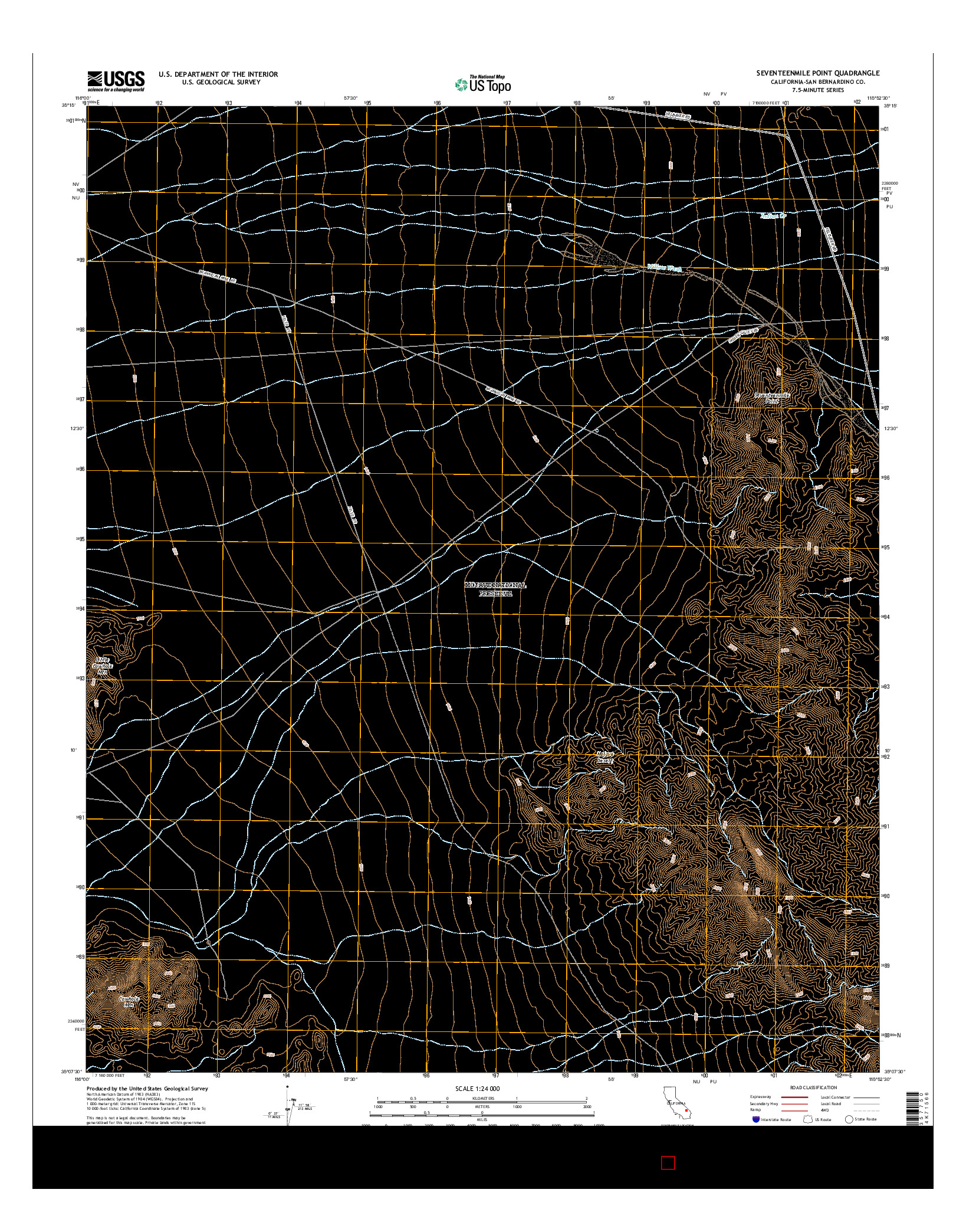 USGS US TOPO 7.5-MINUTE MAP FOR SEVENTEENMILE POINT, CA 2015