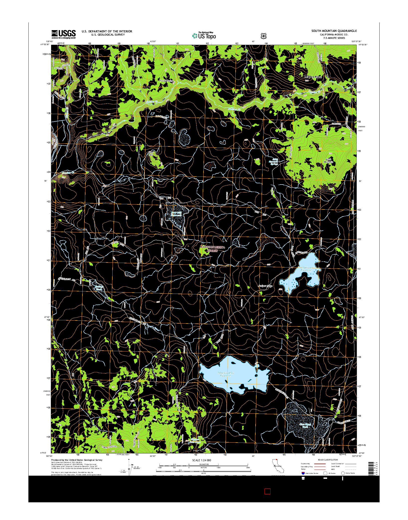 USGS US TOPO 7.5-MINUTE MAP FOR SOUTH MOUNTAIN, CA 2015