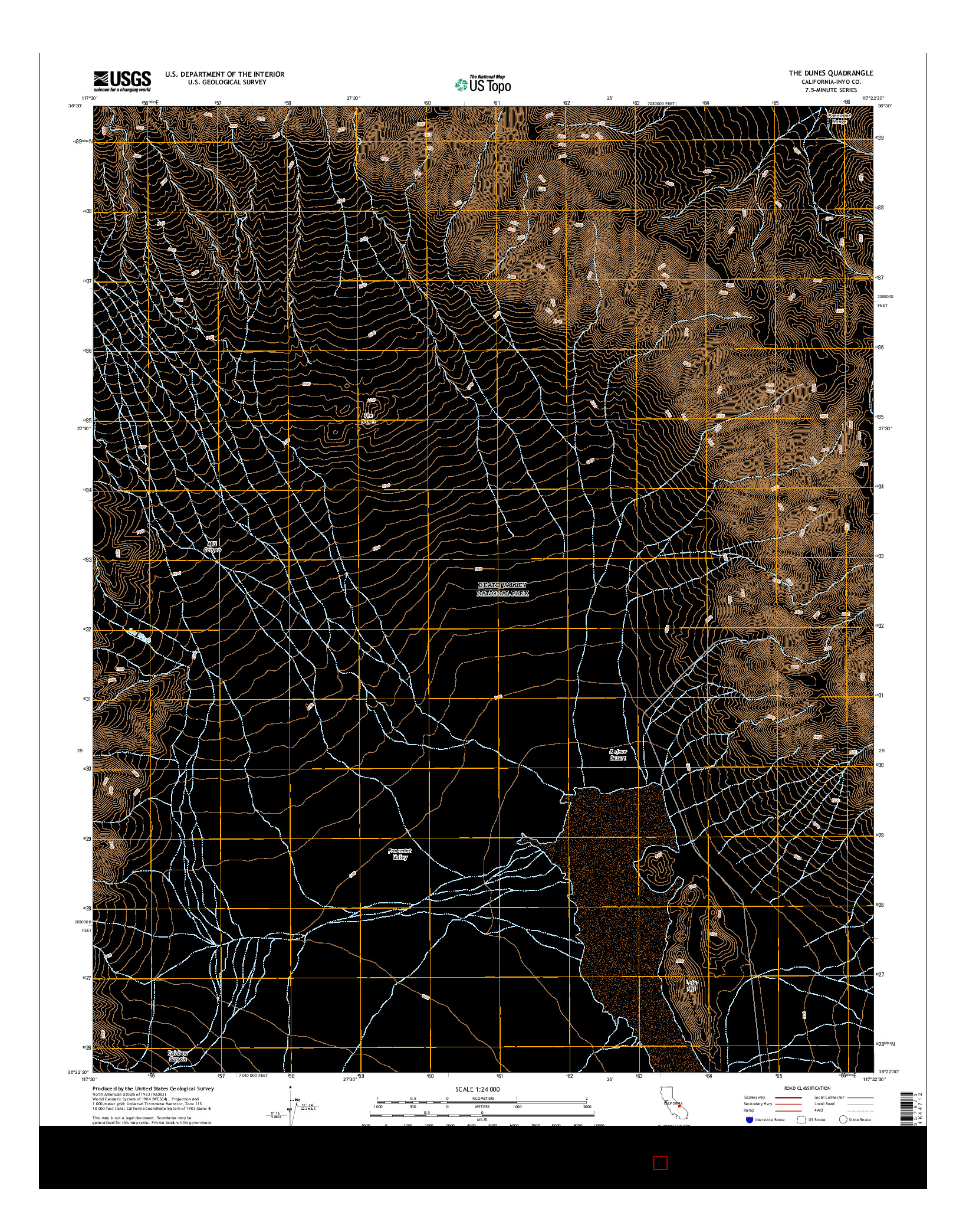 USGS US TOPO 7.5-MINUTE MAP FOR THE DUNES, CA 2015