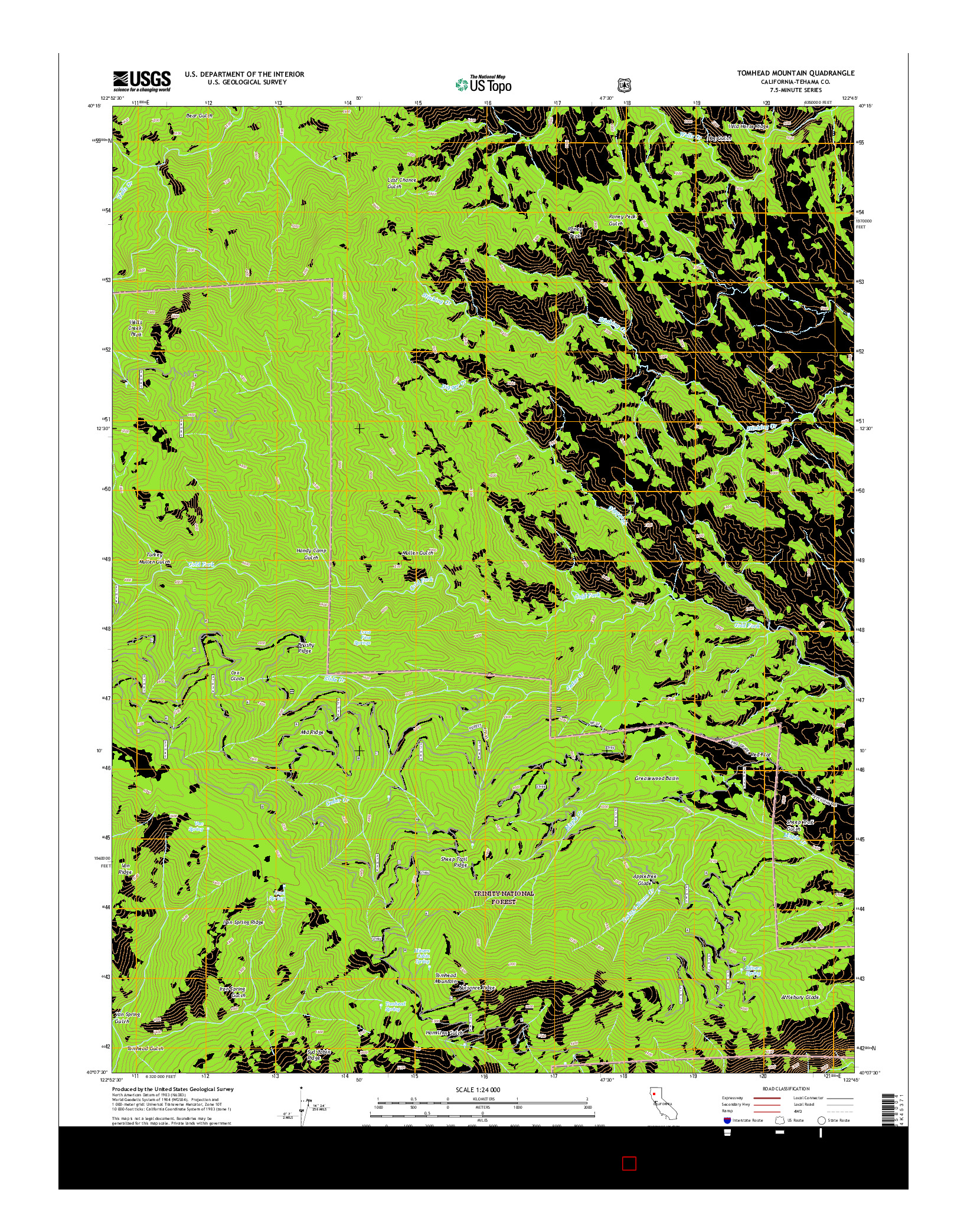 USGS US TOPO 7.5-MINUTE MAP FOR TOMHEAD MOUNTAIN, CA 2015