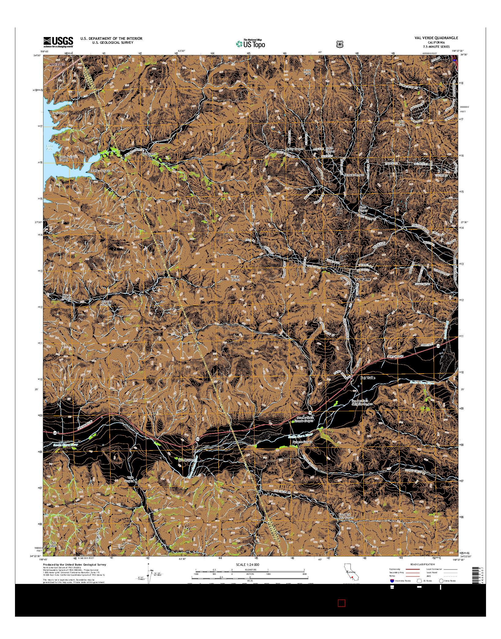 USGS US TOPO 7.5-MINUTE MAP FOR VAL VERDE, CA 2015