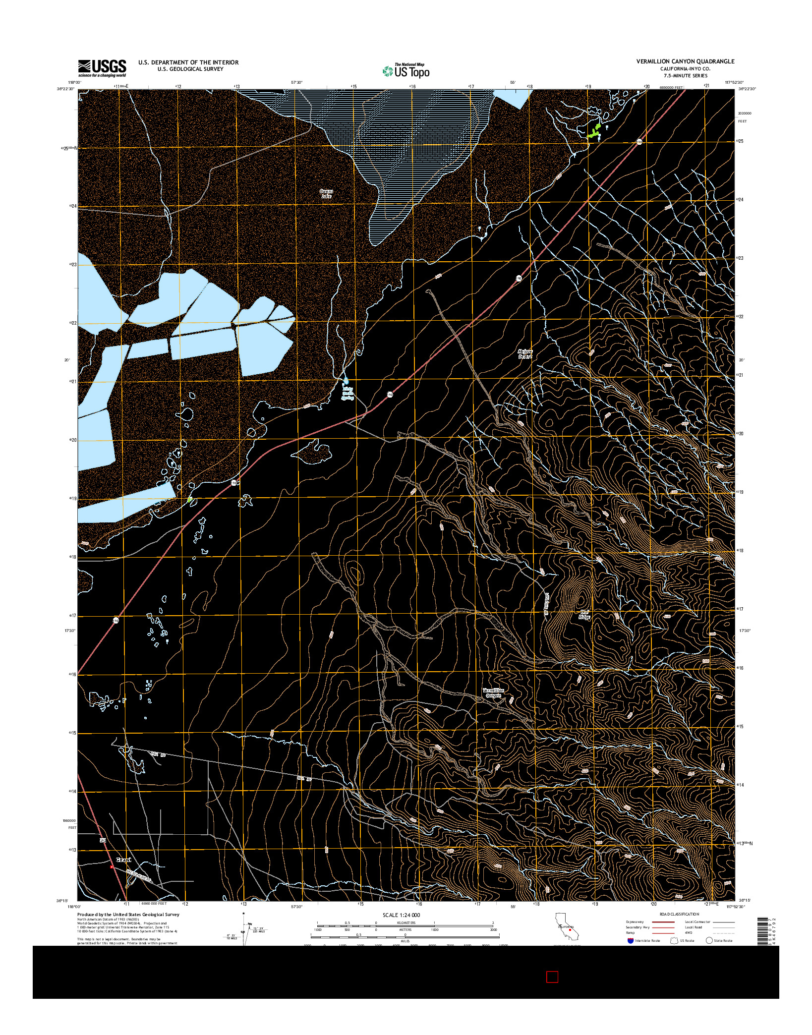 USGS US TOPO 7.5-MINUTE MAP FOR VERMILLION CANYON, CA 2015