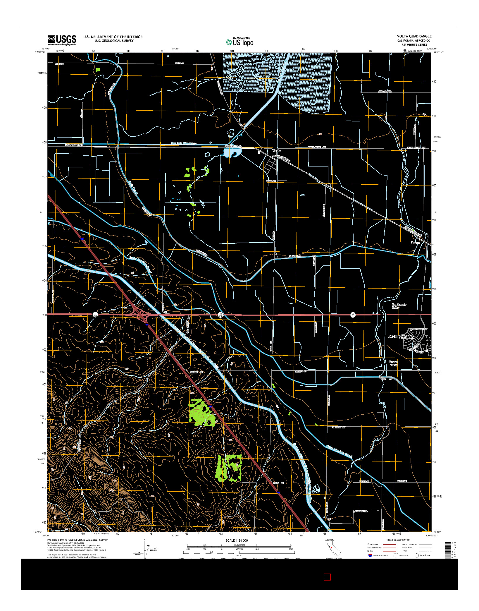 USGS US TOPO 7.5-MINUTE MAP FOR VOLTA, CA 2015